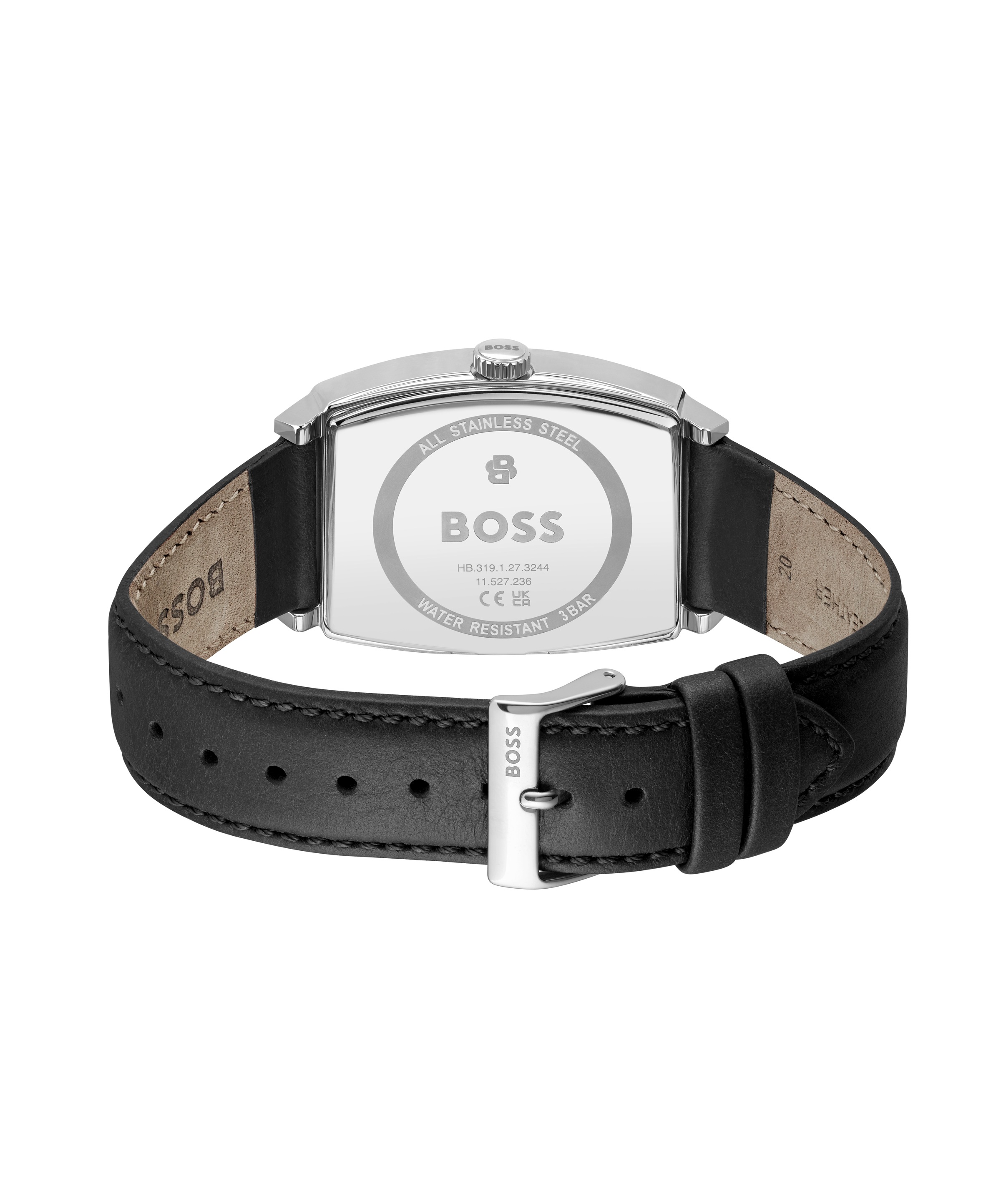BOSS Quarzuhr »PRINCIPLE« Armbanduhr, Herrenuhr, Lederarmband, analog, Tag