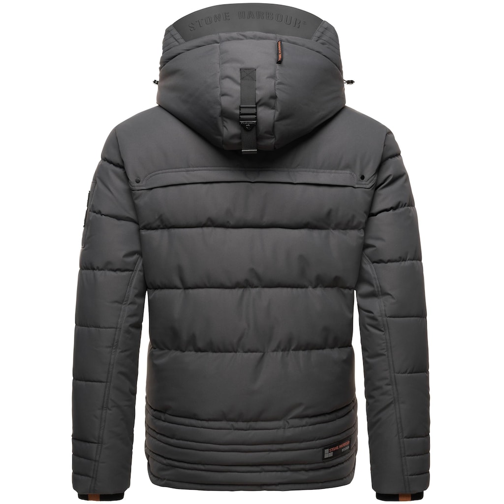 Stone Harbour Steppjacke »Witas«, mit Kapuze, gesteppte Herren Winterjacke mit abnehmbarer Kapuze