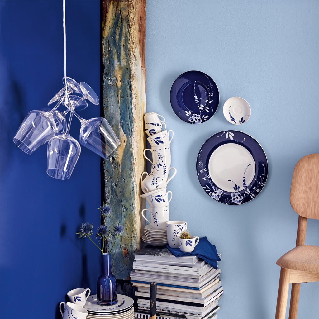 Villeroy & Boch Frühstücksteller »Frühstücksteller Vieux Luxembourg Brindille ø 21,6 cm blau«