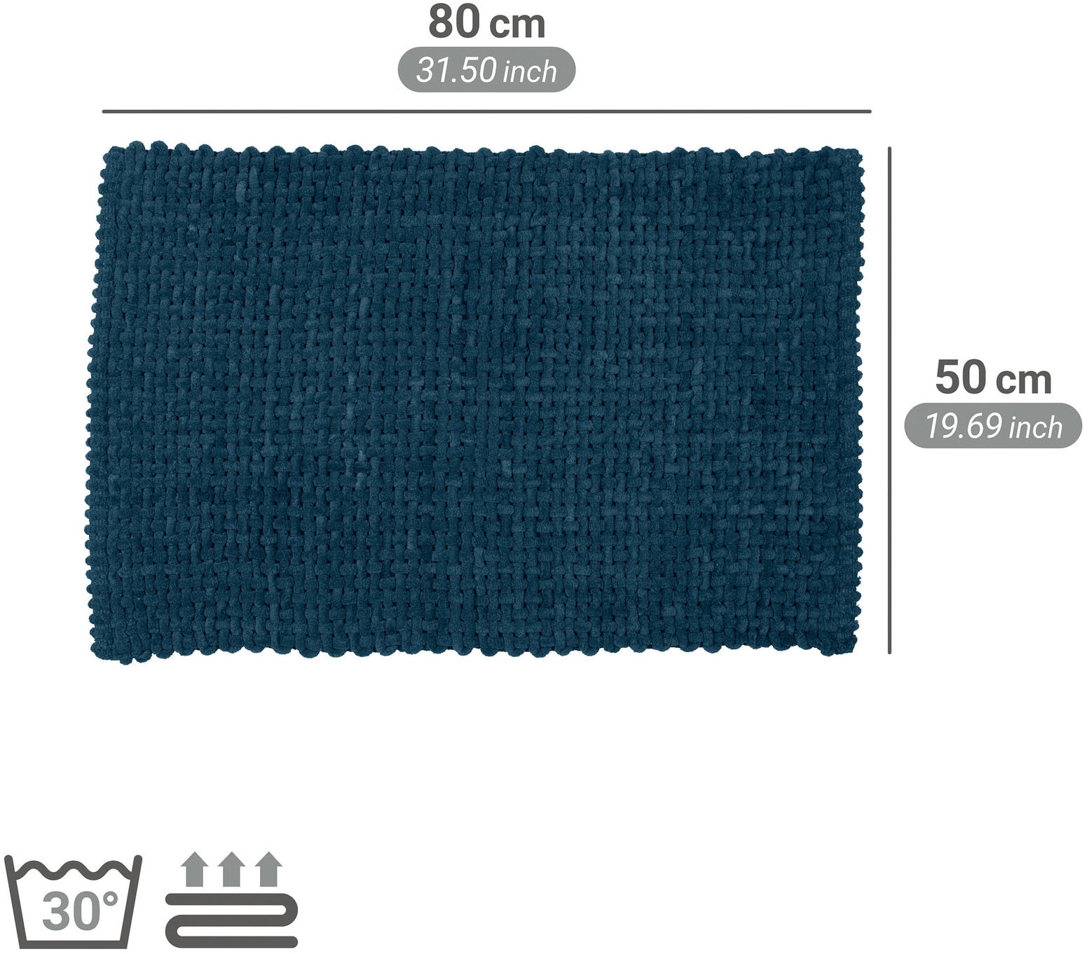WENKO Badematte »Covelo« Höhe 20 mm rutschhemmend beschichtet