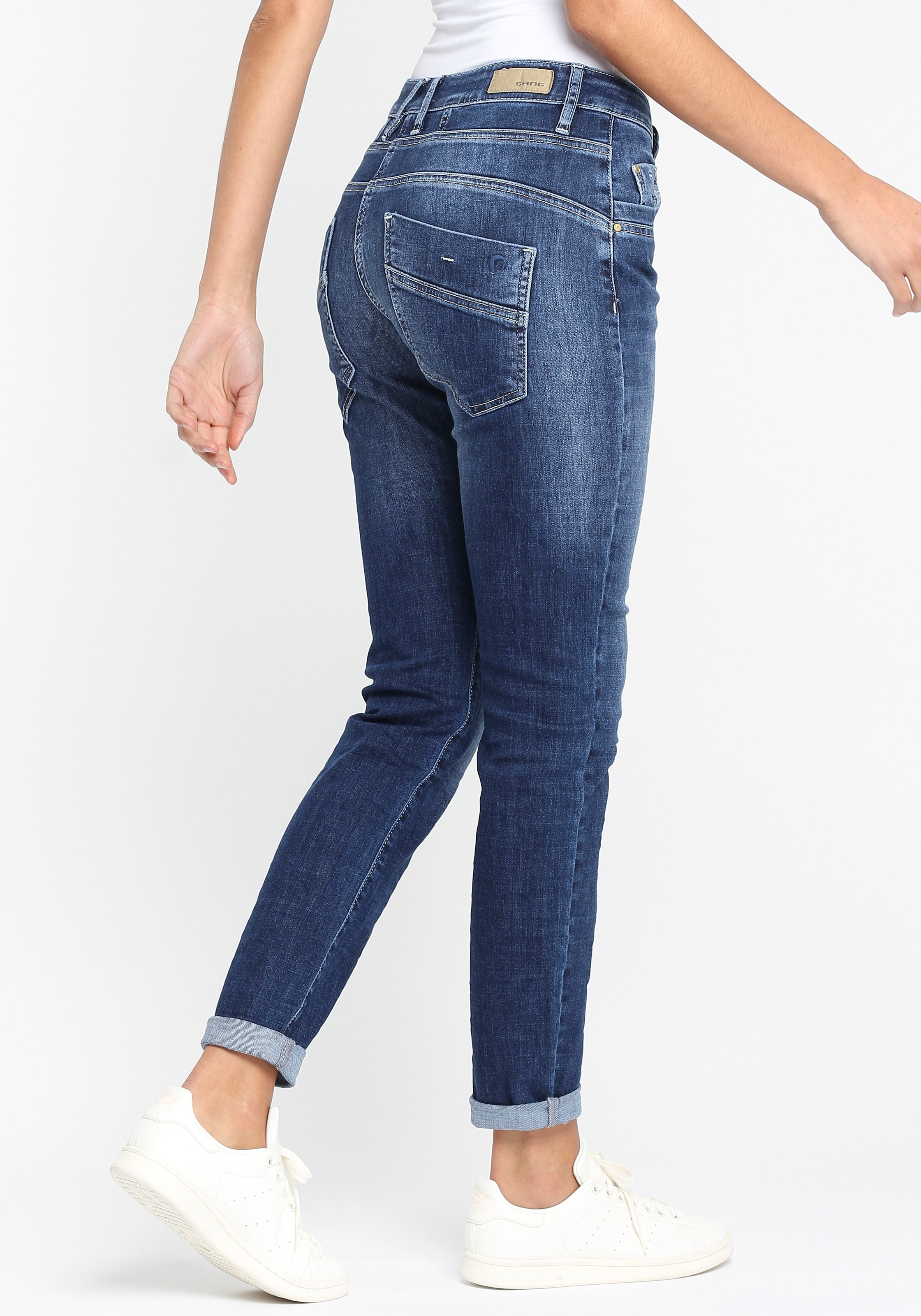 GANG Relax-fit-Jeans »94GERDA«, mit halb offener Knopfleiste