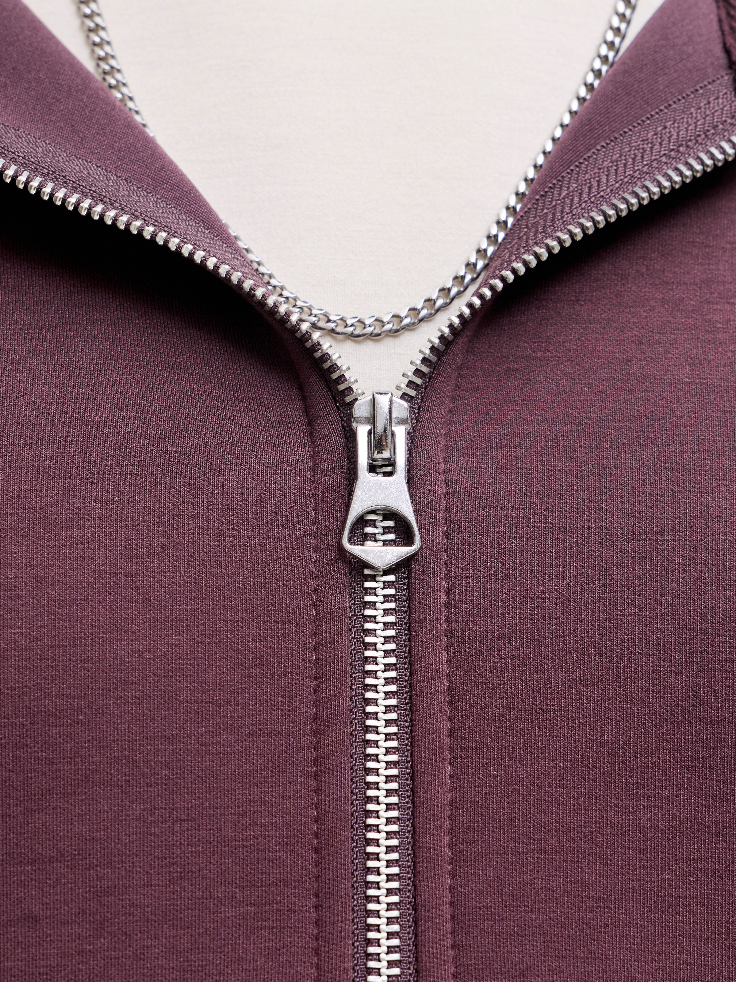 Jack & Jones Kapuzensweatjacke »JCOLEGACY SWEAT SCUBA ZIP HOOD NOOS« Materialmix, loose fit