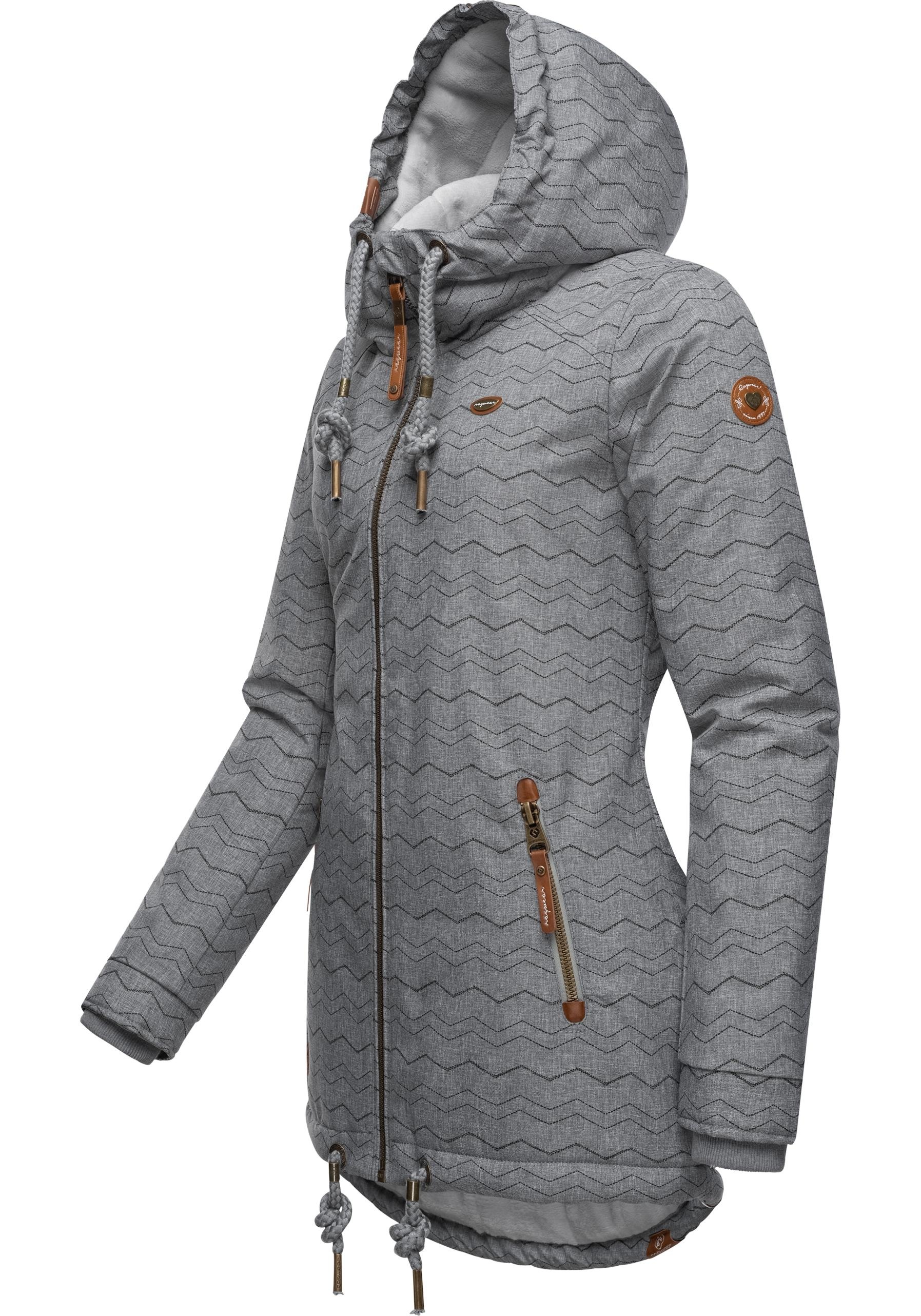 Ragwear Winterjacke »Zuzka Winter«, mit Kapuze, Wasserdichter Winterparka mit Teddyfleece Innenfutter