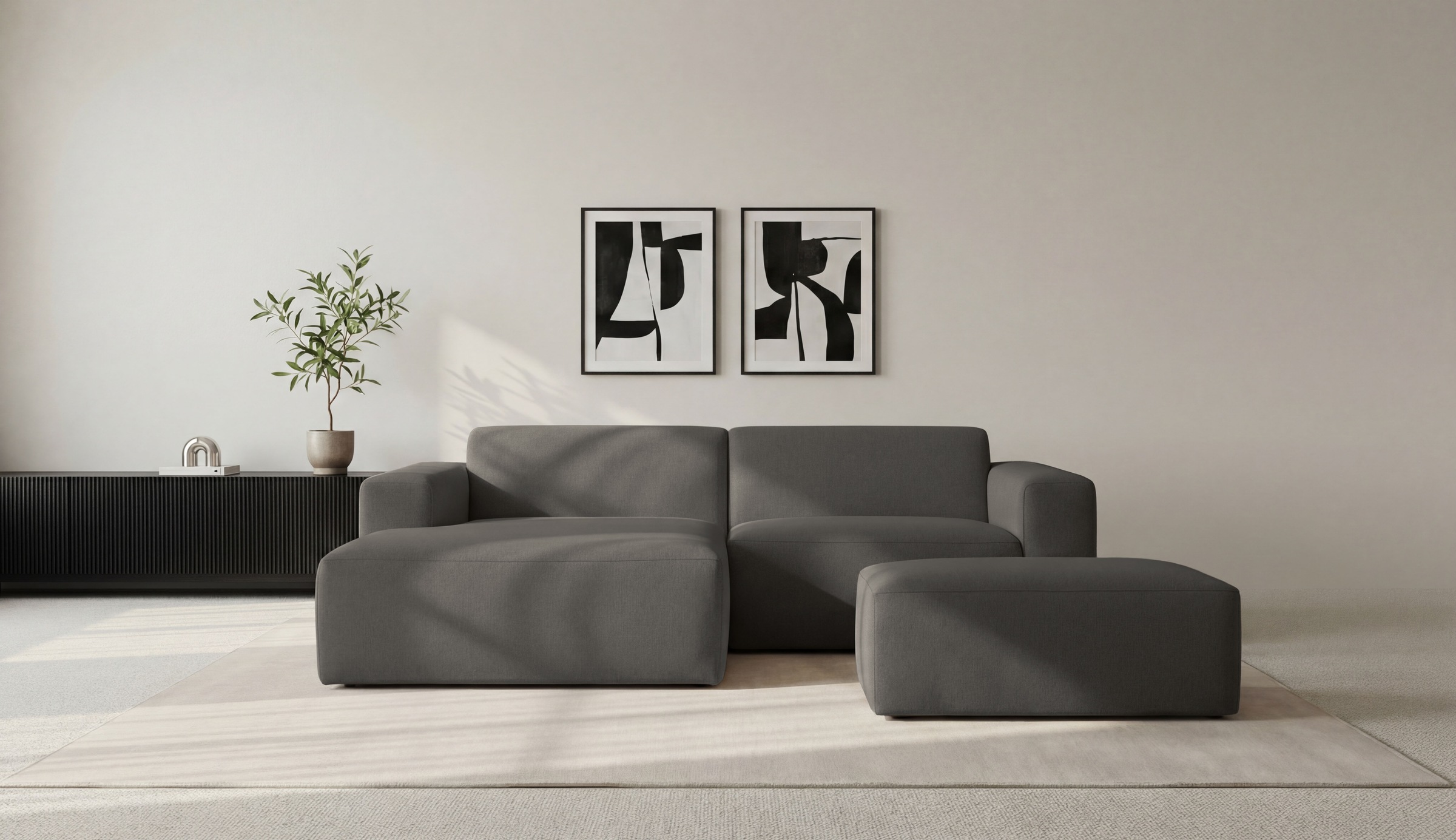 INOSIGN Ecksofa "Koa,228cm, L-Form, Modulsofa, Webstoff, Cord, Struktur, Ch günstig online kaufen