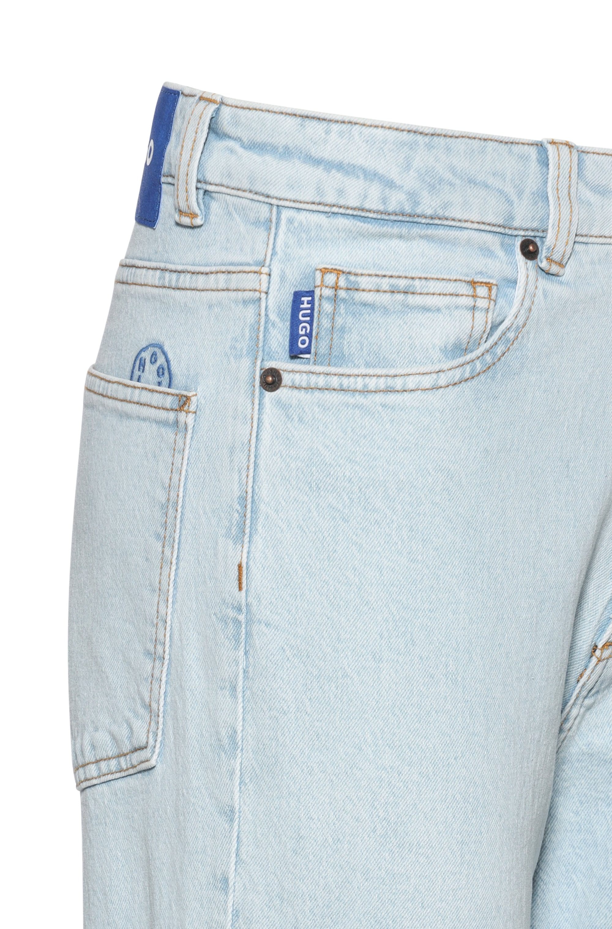 HUGO Blue Mom-Jeans »Noe«, Straight Fit Jeans mit hoher Leibhöhe