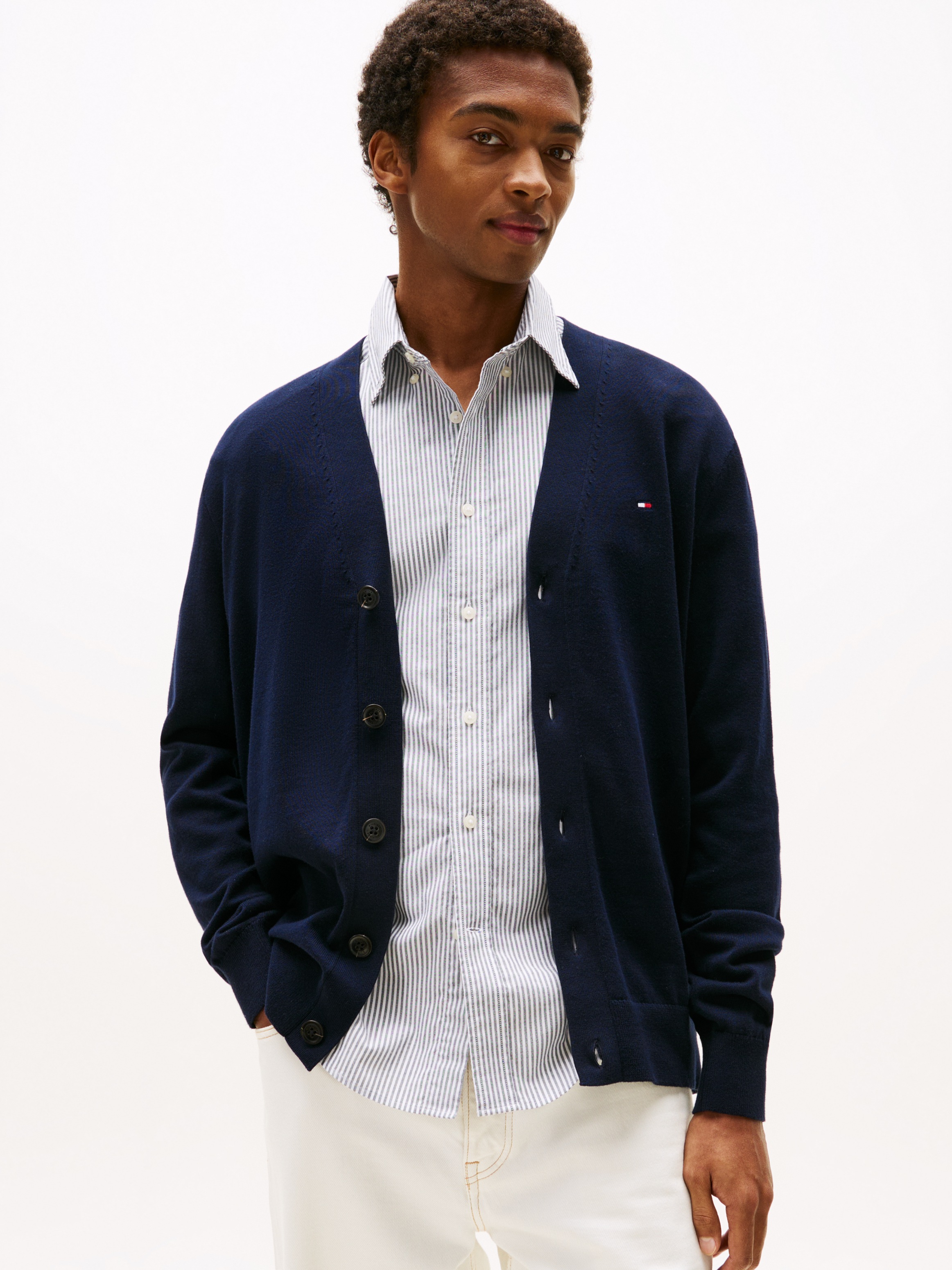 Tommy Hilfiger Strickjacke "ESSENTIAL COTTON CARDIGAN" günstig online kaufen