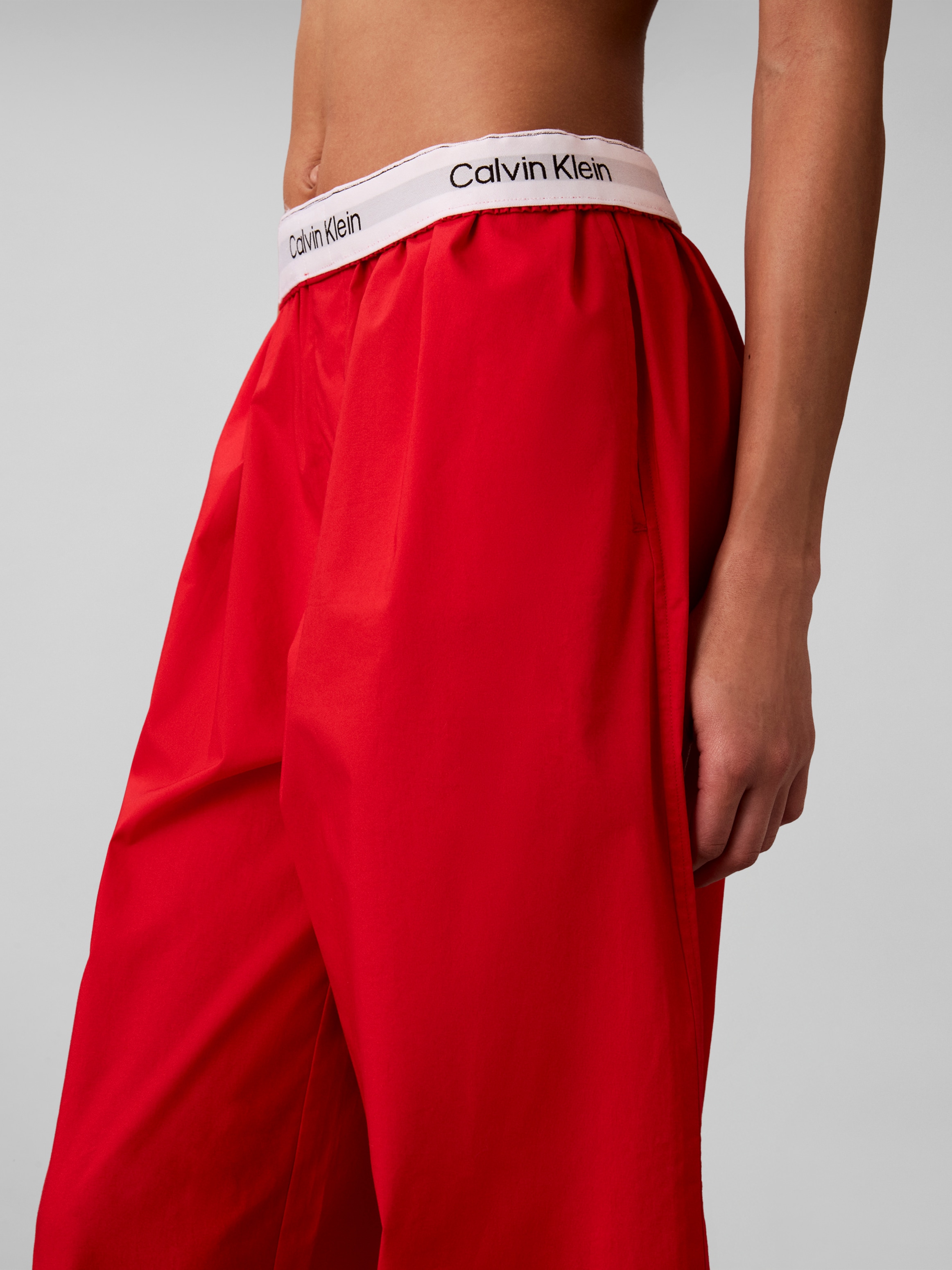 Calvin Klein Underwear Pyjama mit Logo-Stickerei, bequeme Passform, weites Bein