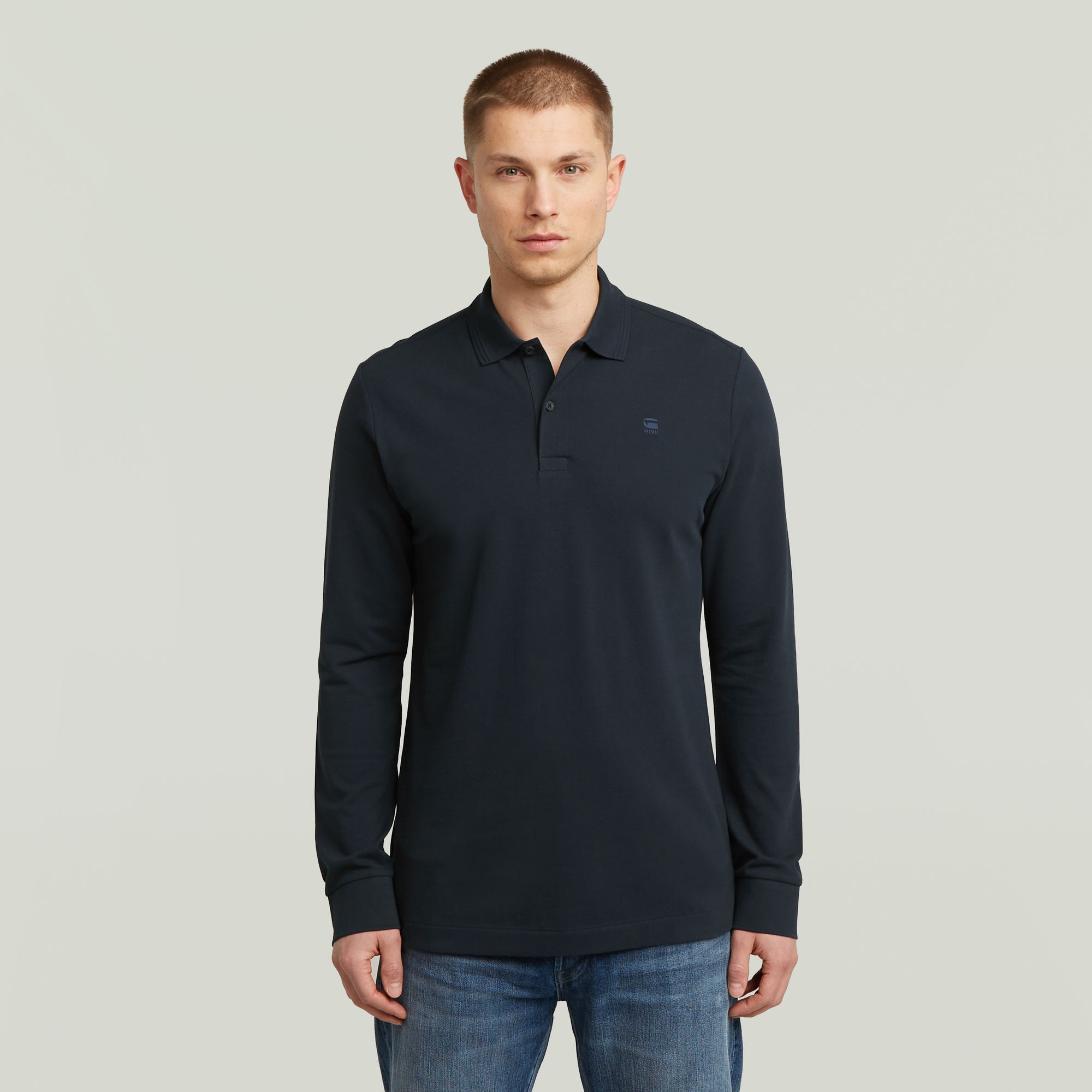 G-STAR Poloshirt "Dunda Slim Polo", langärmlig, mit Logo günstig online kaufen