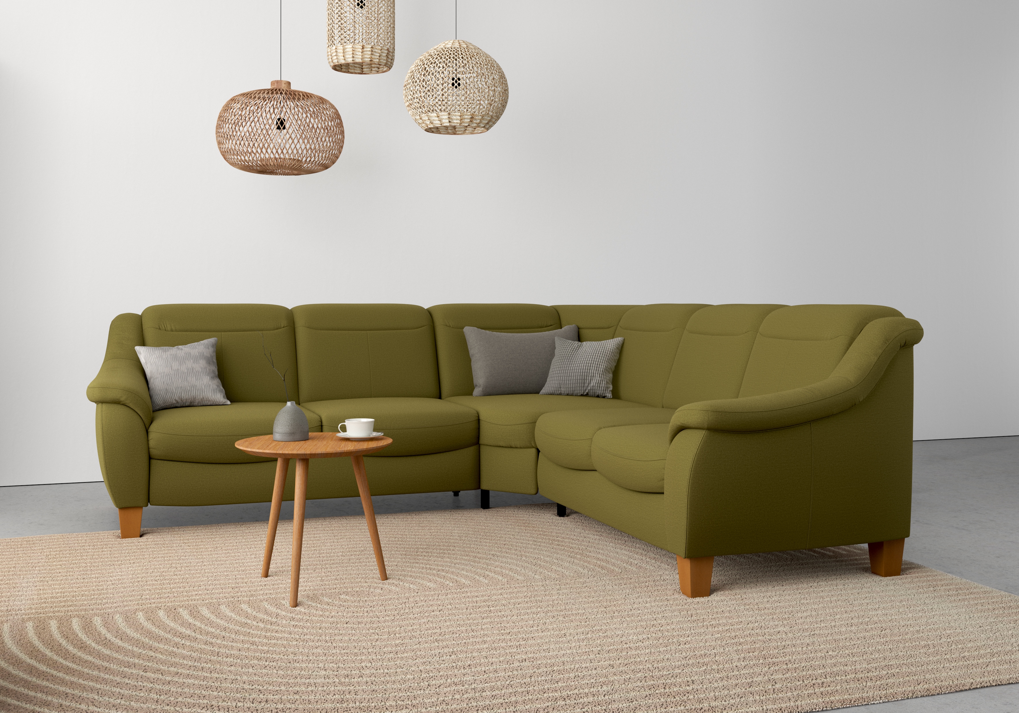 OTTO home Ecksofa "Caldera L-Form" Federkern, optional Kopfteilverstellung, Schlaffunktion & Bettkasten