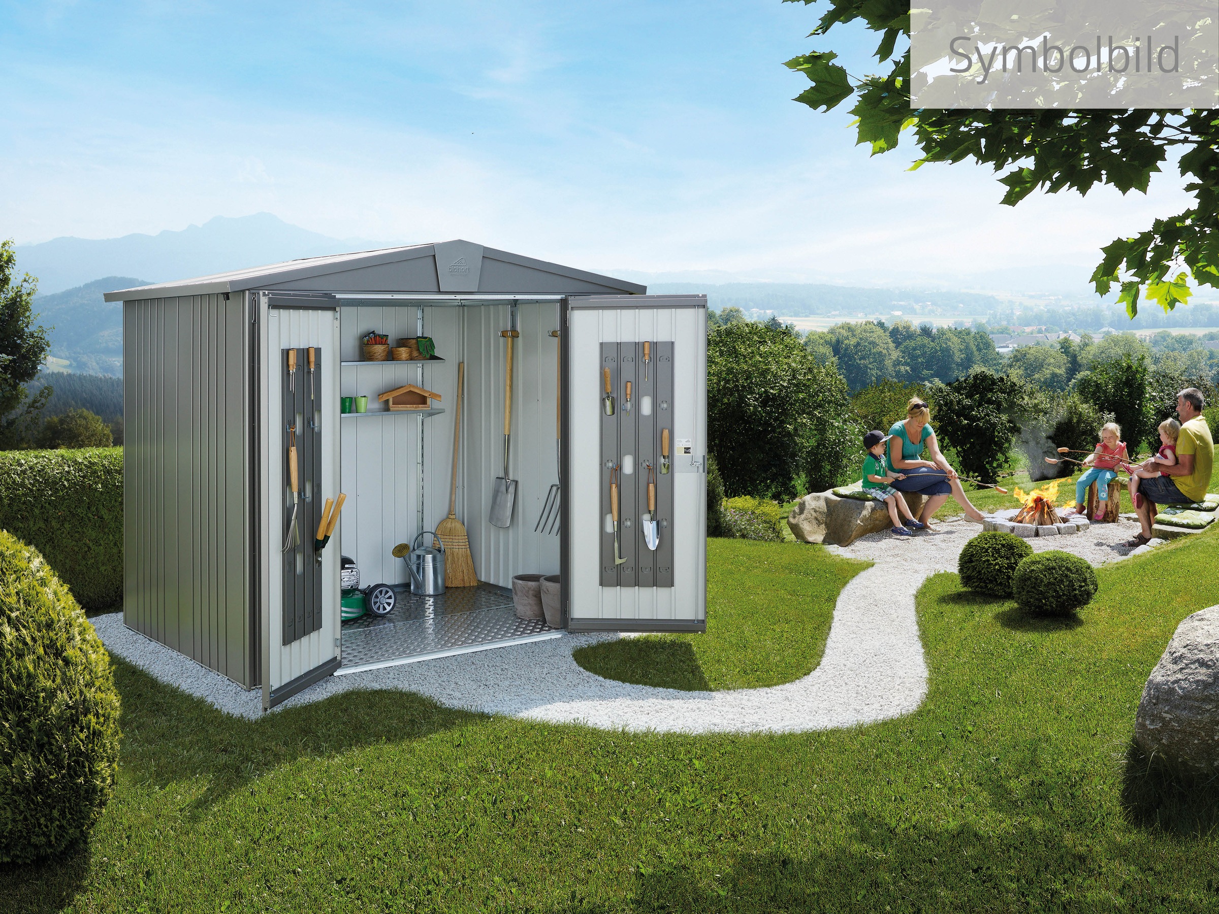 Biohort Gerätehaus "Europa Gr. 2, verschiedene Farben" Qualitäts-Geräteschu günstig online kaufen