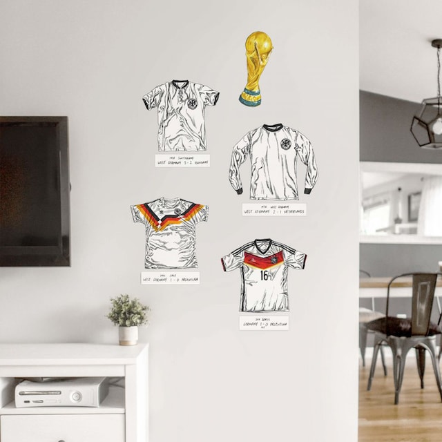 Wandtattoo (1 »Fußball BAUR Trikots | kaufen Deutschland«, St.) Wall-Art