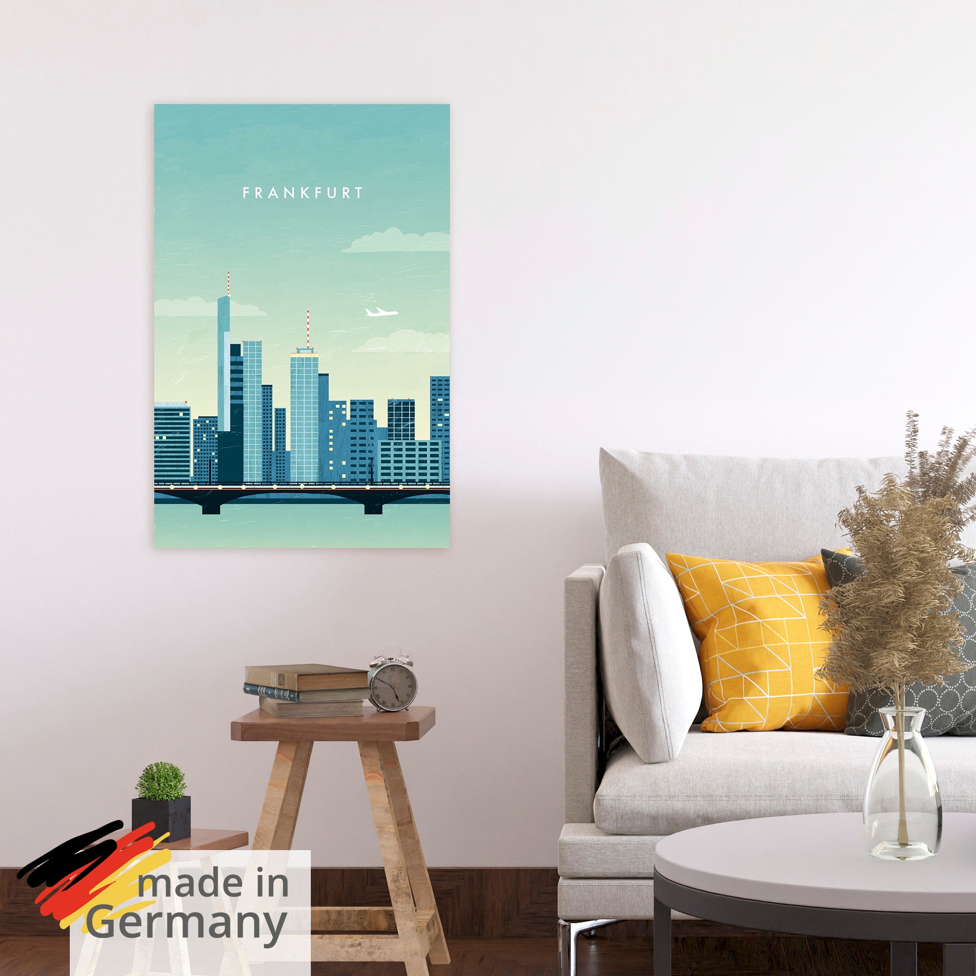 Artland Wandbild »Frankfurt« 1 Stk. tlg. als Alubild, Leinwandbild, Poster, Wandaufkleber in verschied. Größen