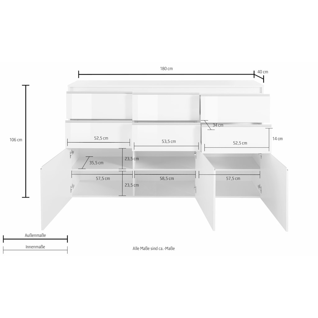 INOSIGN Highboard »Magic«