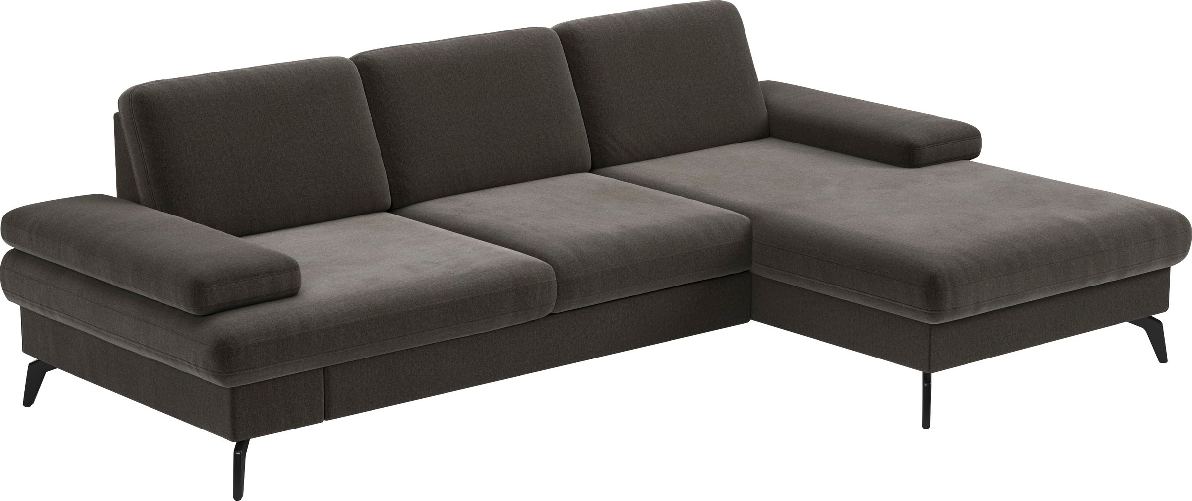 sit&more Ecksofa »Morris L-Form, inkl. Sitztiefenverstellung«, wahlweise mit Armteilverstellung, Bettfunktion & Bettkasten