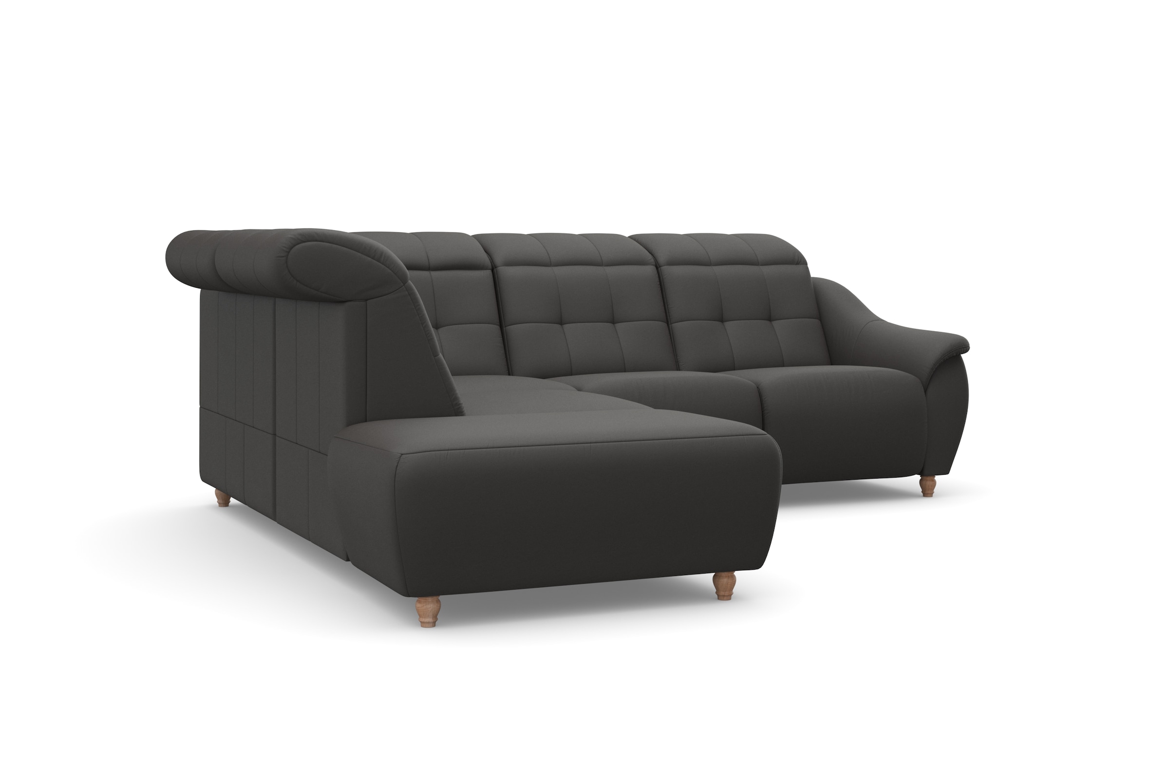 Home affaire Ecksofa »Boston L-Form«, Kopfteilverstellung an jeder Sitzfläche, wahlweise Relaxfunktion
