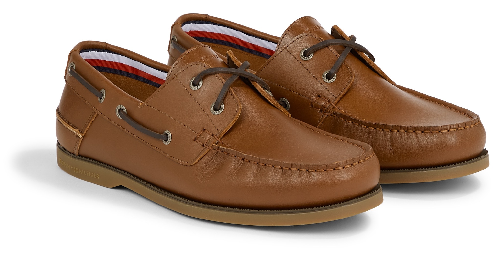 TOMMY HILFIGER Bootsschuh »TH BOAT SHOE CORE LEATHER«...