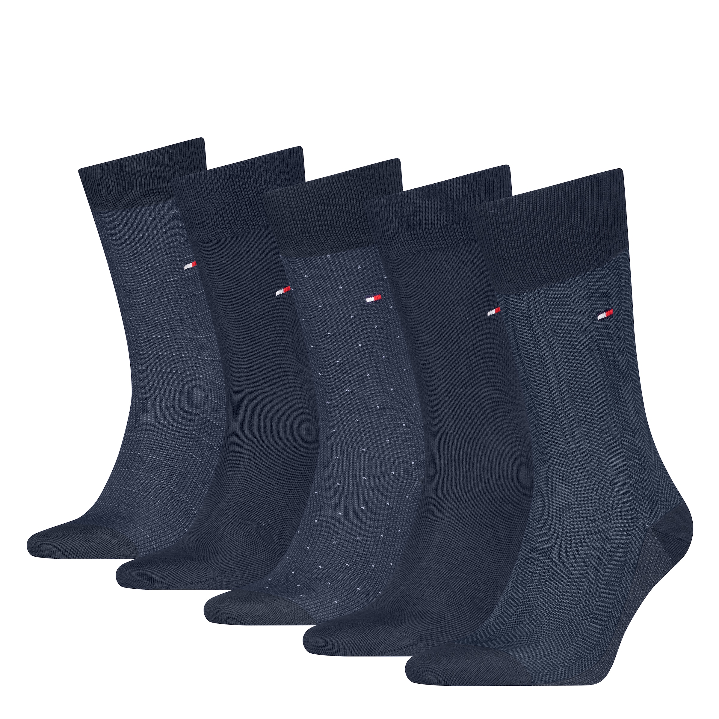 Tommy Hilfiger Socken "TH MEN SOCK 5P GIFTBOX HERRINGBONE DOT", (5er Pack) günstig online kaufen