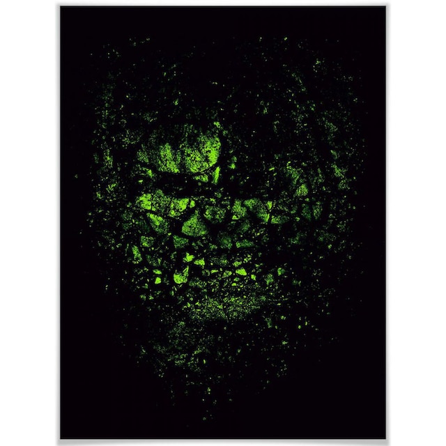 Black Friday Wall-Art Poster »Nicebleed Marvel Hulk Kunstdruck«, Comic, (1  St.), Poster, Wandbild, Bild, Wandposter | BAUR