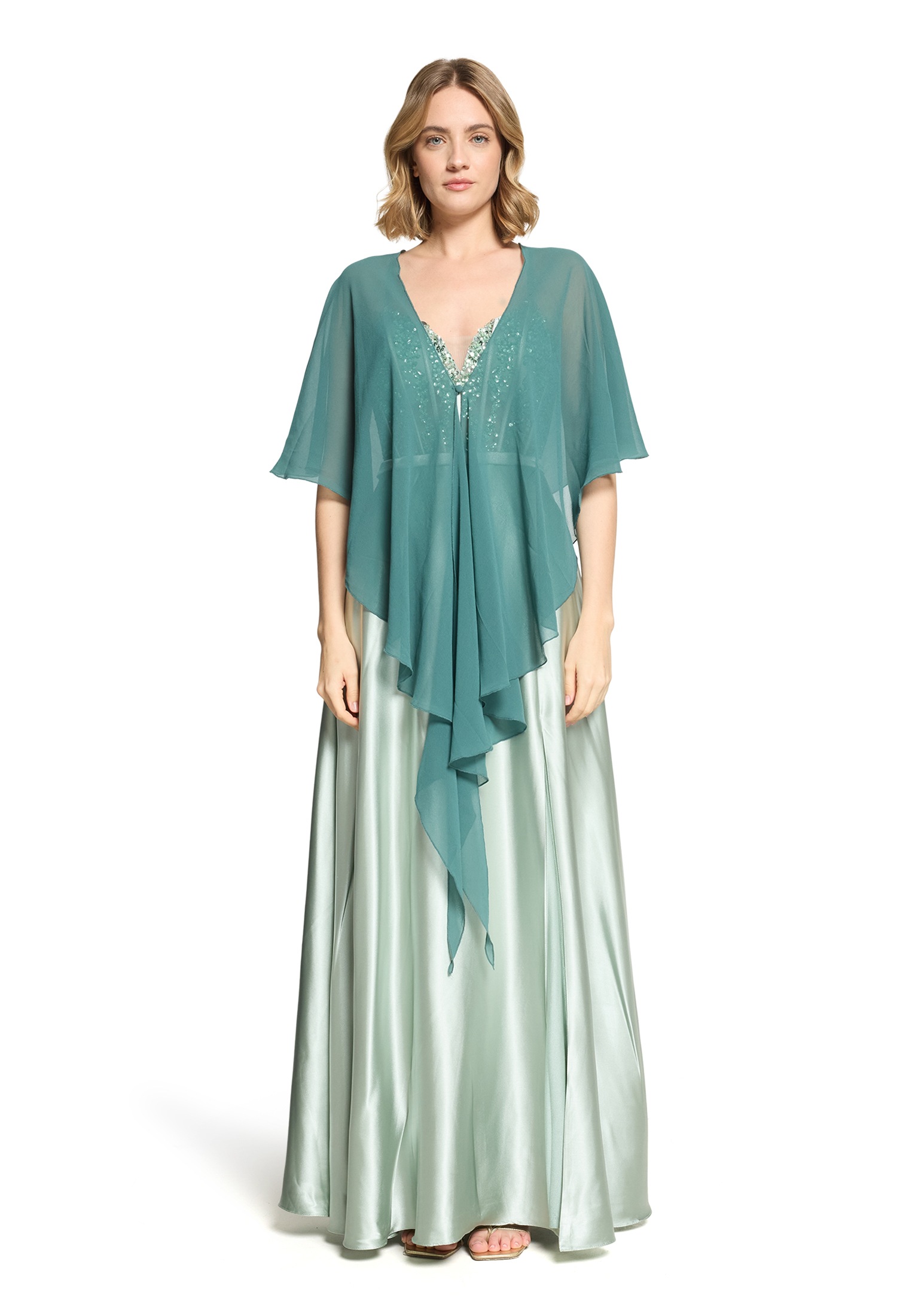 Vera Mont Multifunktionstuch »Damen mit Volant« Nahtführung