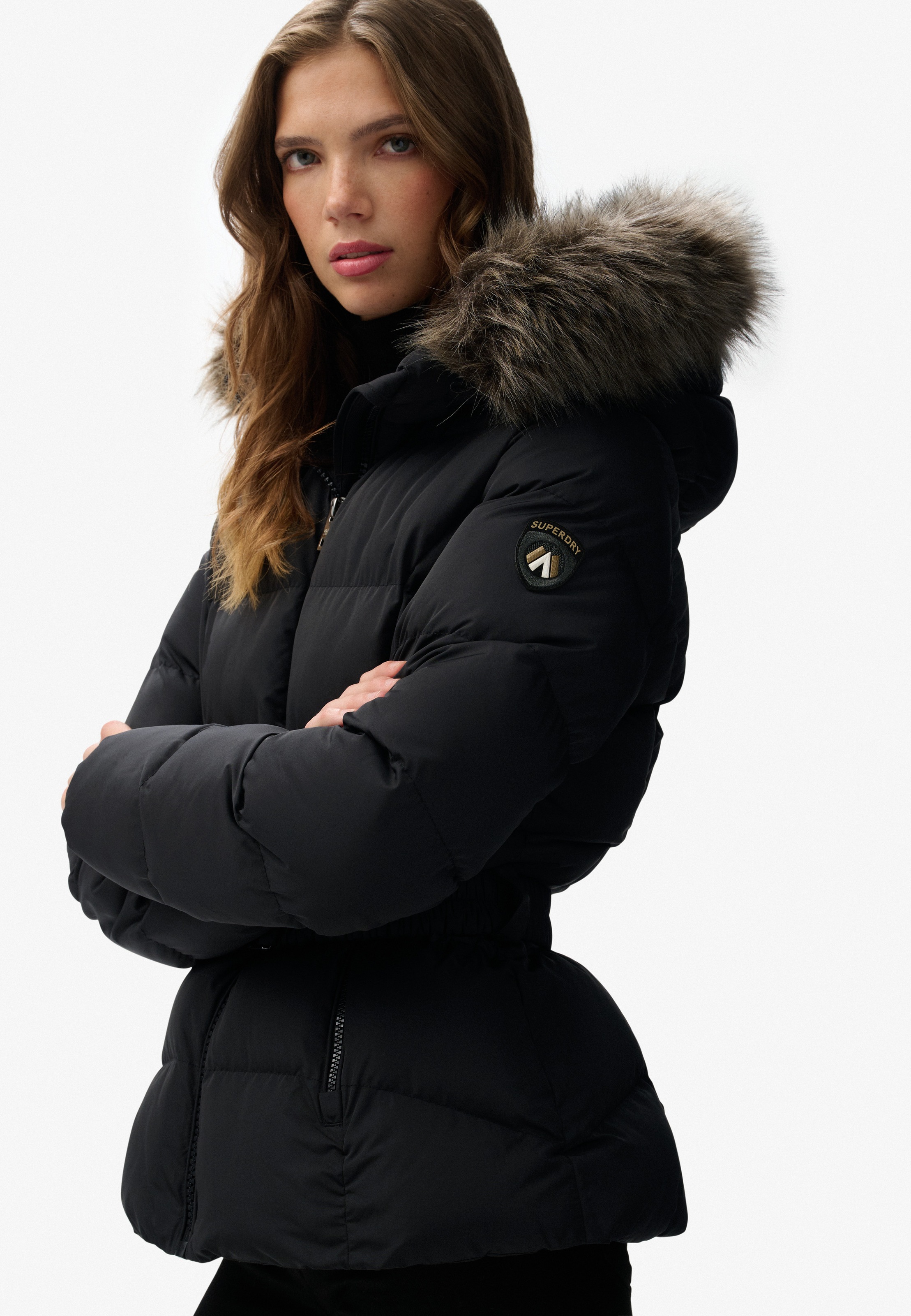 Superdry Steppjacke "FUJI BELTED PUFFER" mit Kapuze günstig online kaufen