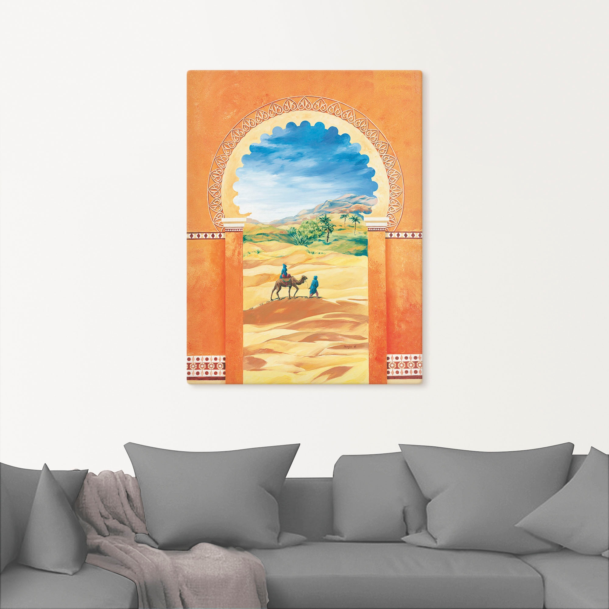 Artland Leinwandbild »Fata Morgana«, Fensterblick, (1 St.), auf Keilrahmen gespannt