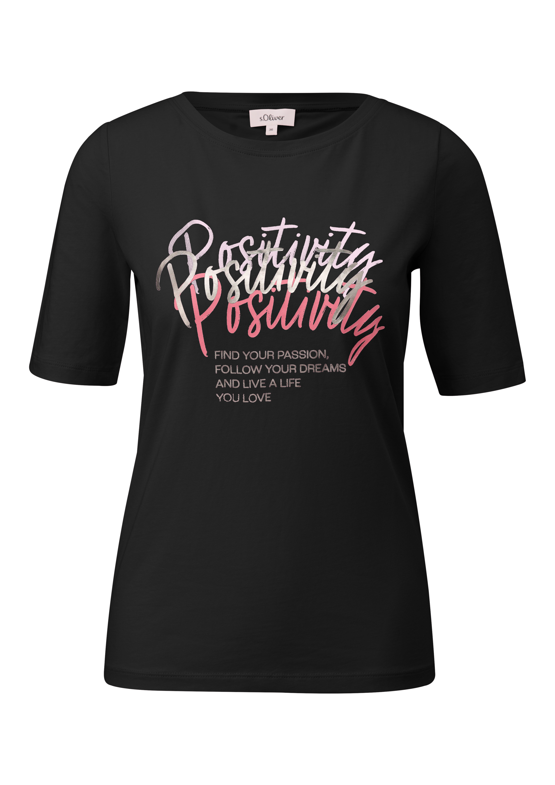 s.Oliver T-Shirt, mit Frontprint günstig online kaufen