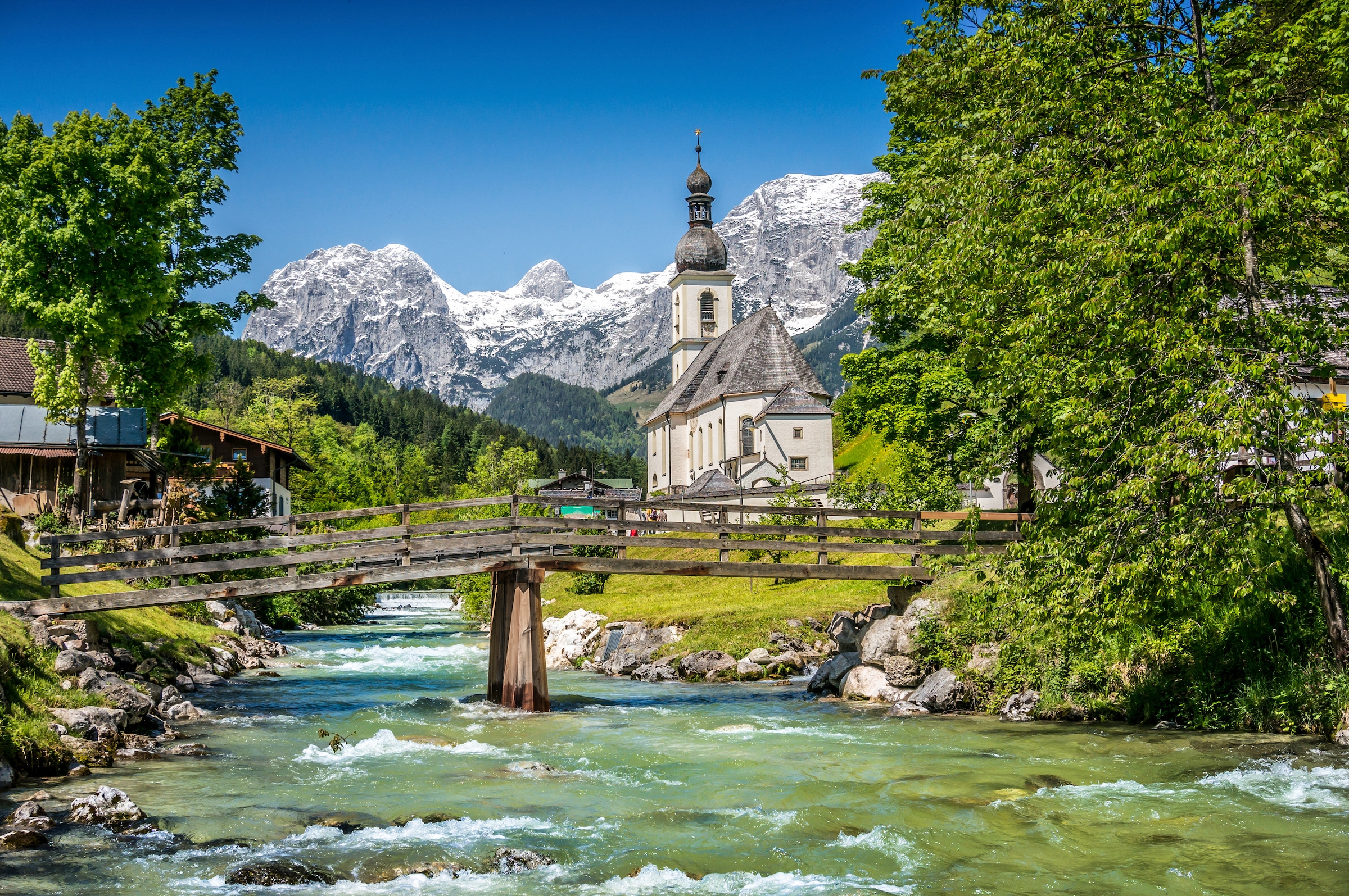 Papermoon Fototapete "Bavarian Alps" glatt günstig online kaufen