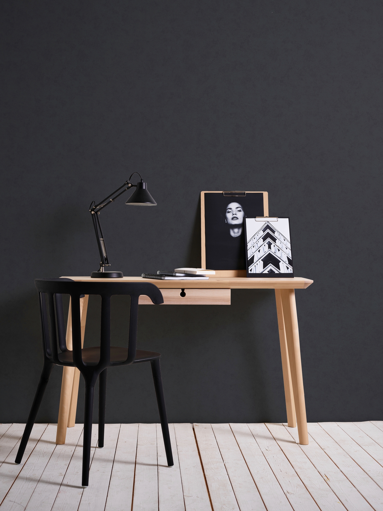 A.S. Création Vliestapete »Neue Bude 2.0 Used Glam Vintage Uni Optik«, uni-einfarbig-unifarben, Uni Tapete einfarbig Tapeten Wohnzimmer Schlafzimmer Küche modern Flur