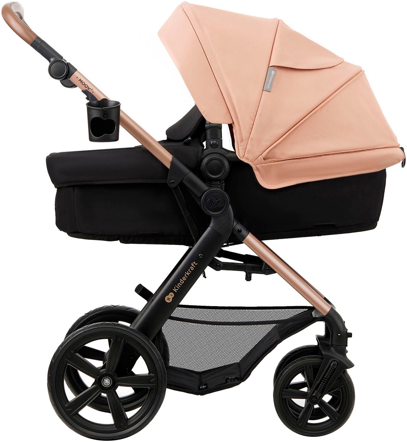 Kinderkraft Kombi-Kinderwagen »MOOV 2 4in1 EVA«, 27 kg, mit EVA-Rädern