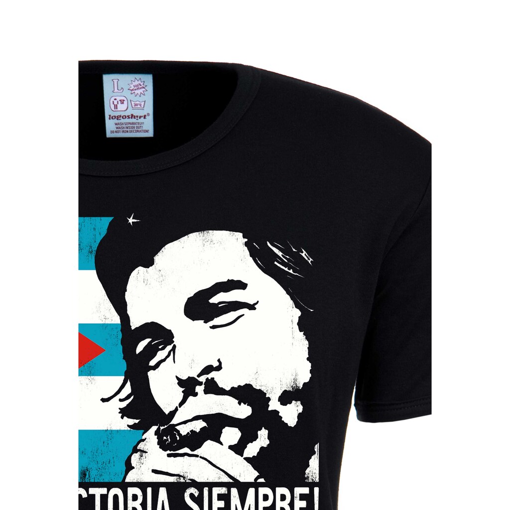 LOGOSHIRT T-Shirt »Che Guevara - Cuban Flag«, mit modischem Vintage-Print