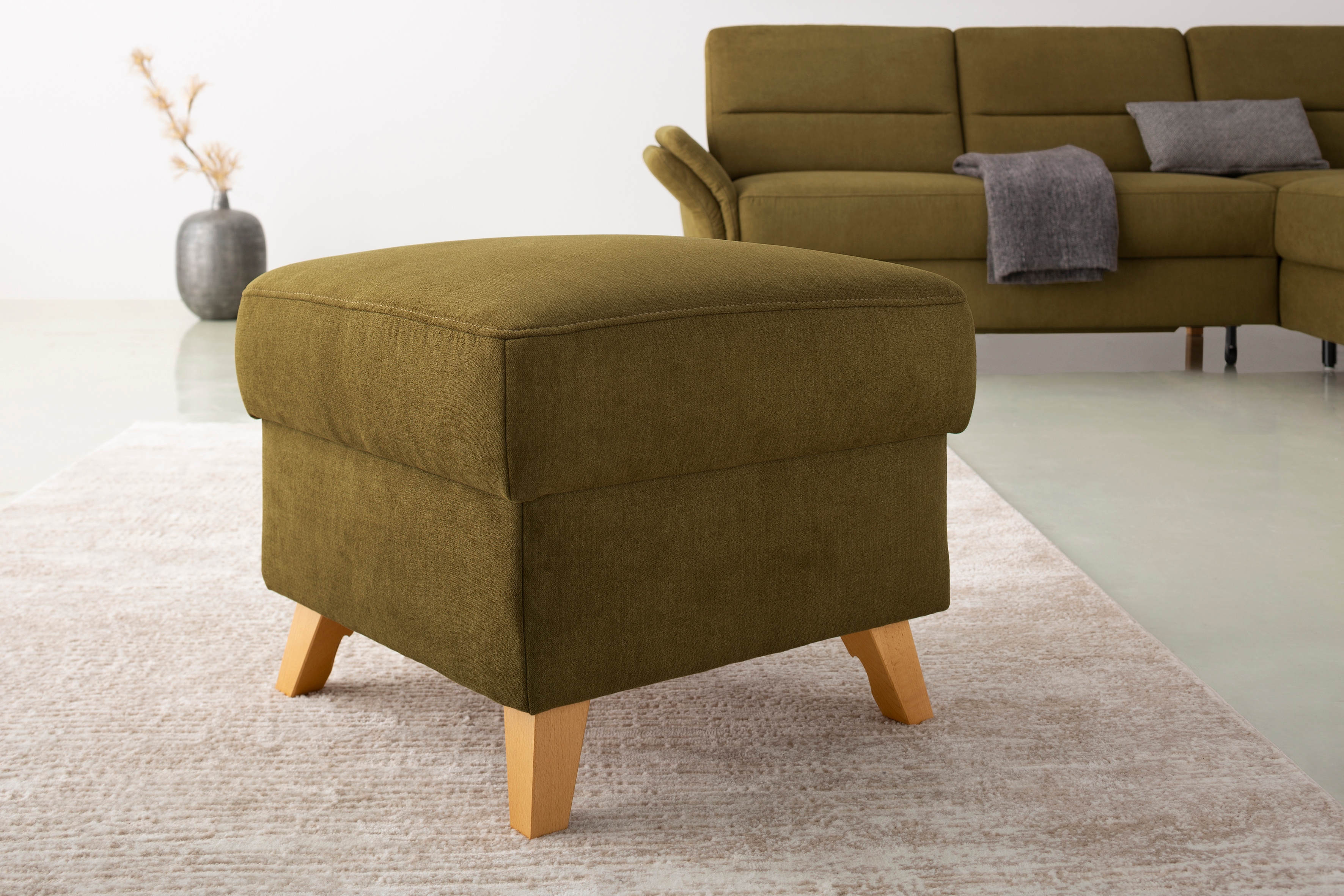 OTTO home Stauraumhocker "Westerland" in vielen Bezugsarten und Farben, auch in Luxus-Microfaser imprägniert