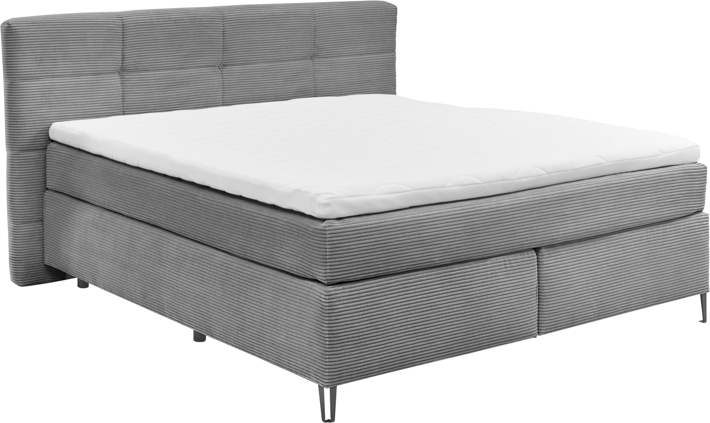 set one by Musterring Boxspringbett "Fairfield", mit Metallfuß schwarz, Wen günstig online kaufen