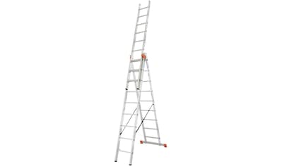 KRAUSE Vielzweckleiter »Tribilo«, mit Leiternspitzen, 3x9 Sprossen kaufen