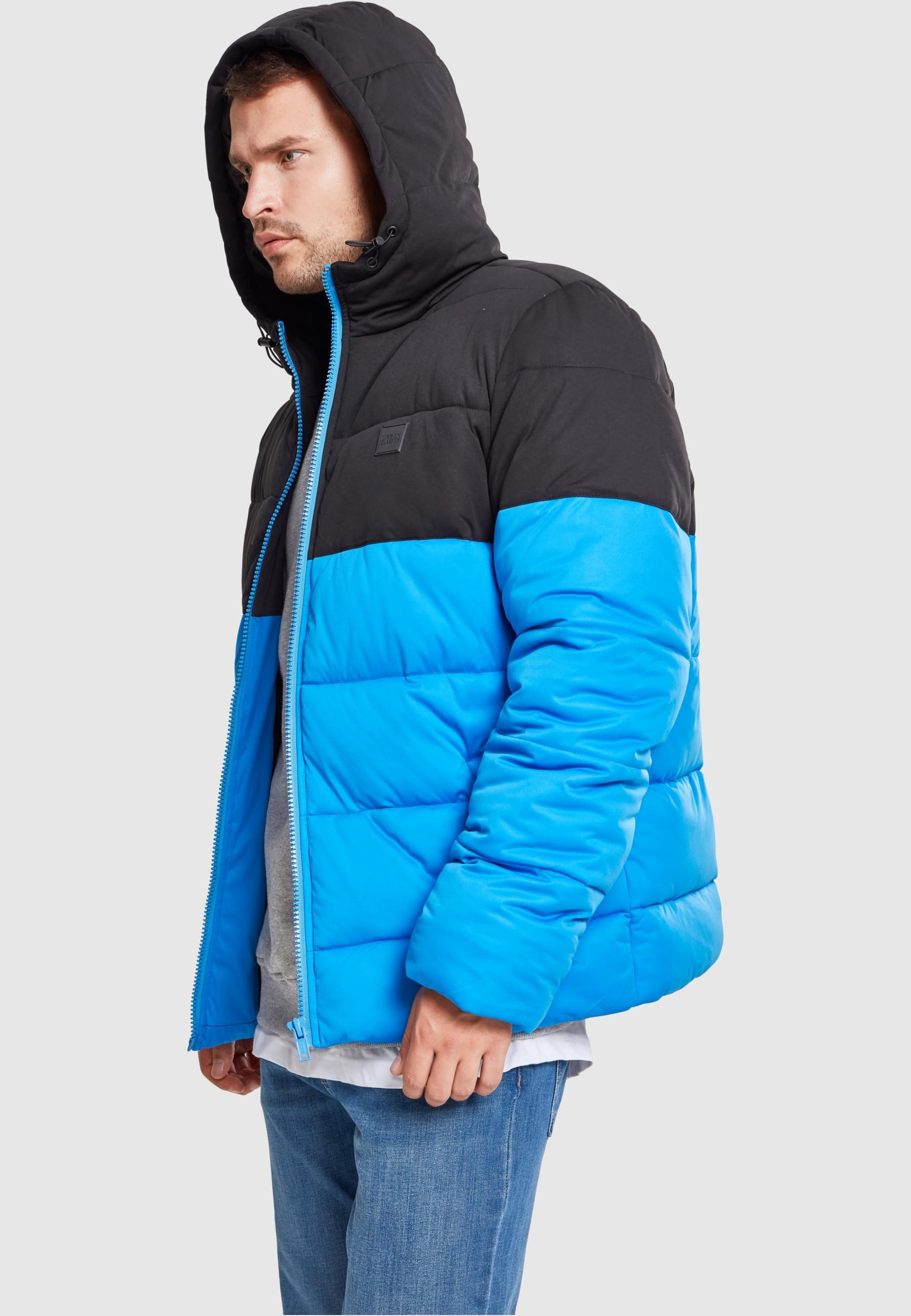 URBAN CLASSICS Winterjacke »Urban Classics Herren Hooded 2-Tone Puffer Jacket«, (1 St.), mit Kapuze