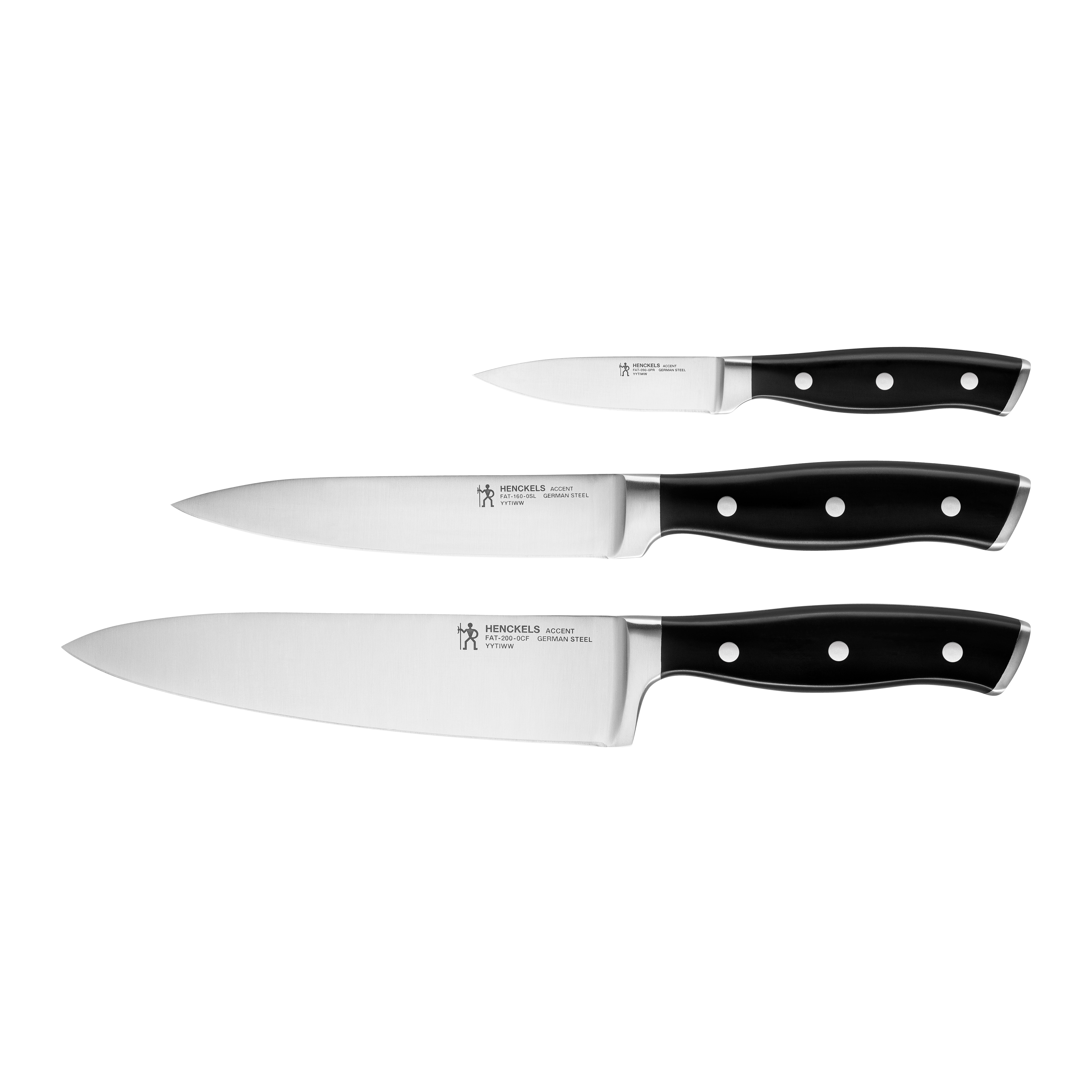 HENCKELS by ZWILLING Messer-Set "Accent" Rostfreier Klingenstahl, Ergonomische Griffe