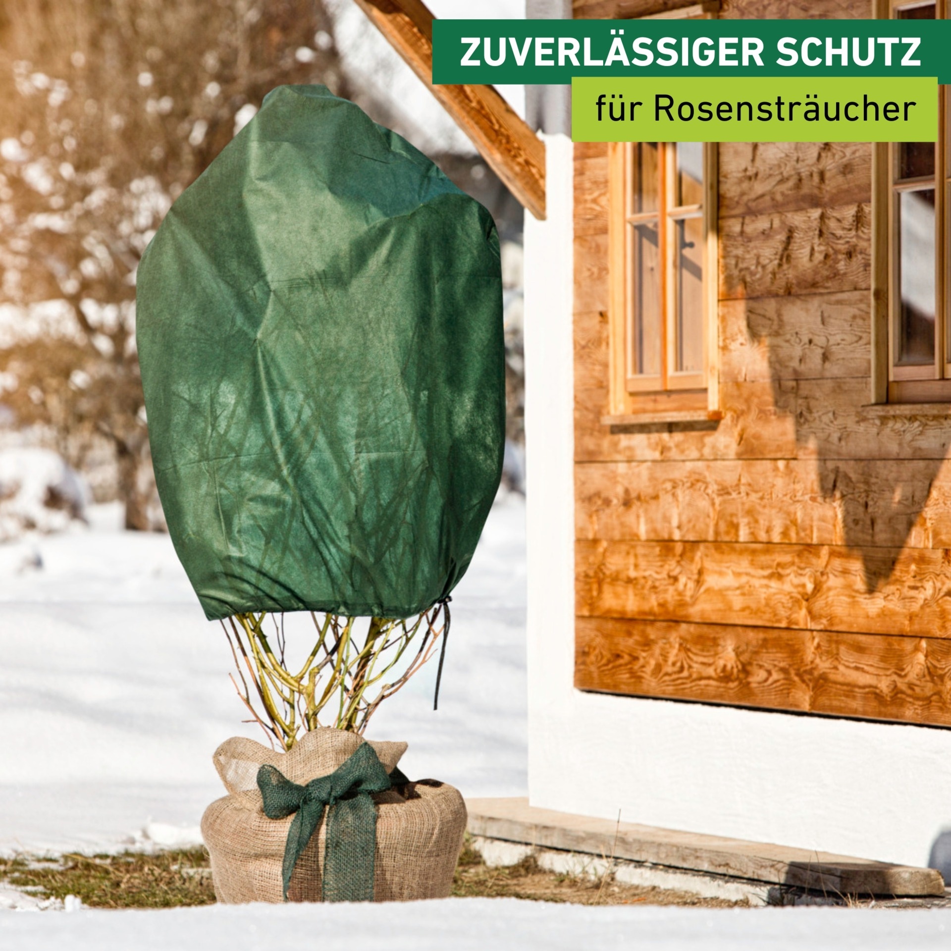 Windhager Winterschutzvlies "Winterschutz für Pflanzen, Vlieshaube, Frostschutz und Kälteschutz" licht-, wasser- und luftdurchlässig, 2,5x1 m, Stärke 50 g/m2