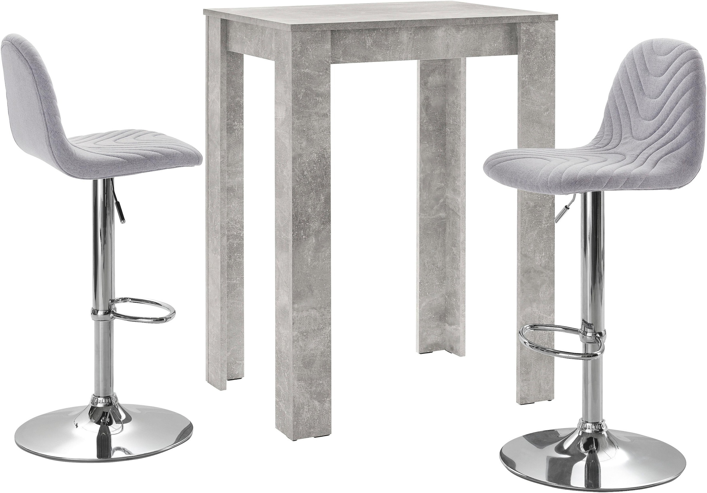 Homexperts Bargruppe »Nika-Circus«, Tisch mit 2 Barhockern