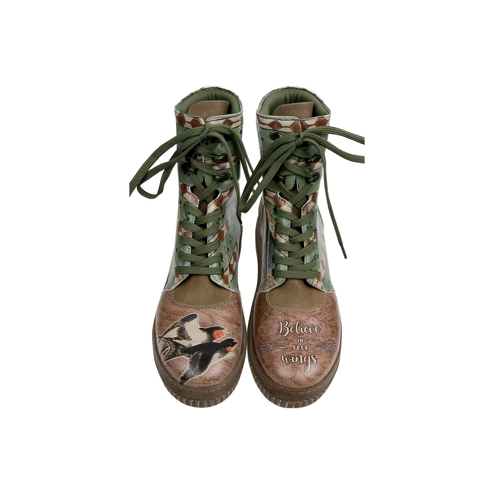DOGO Schnürboots »Believe in Your Wings«, Vegan
