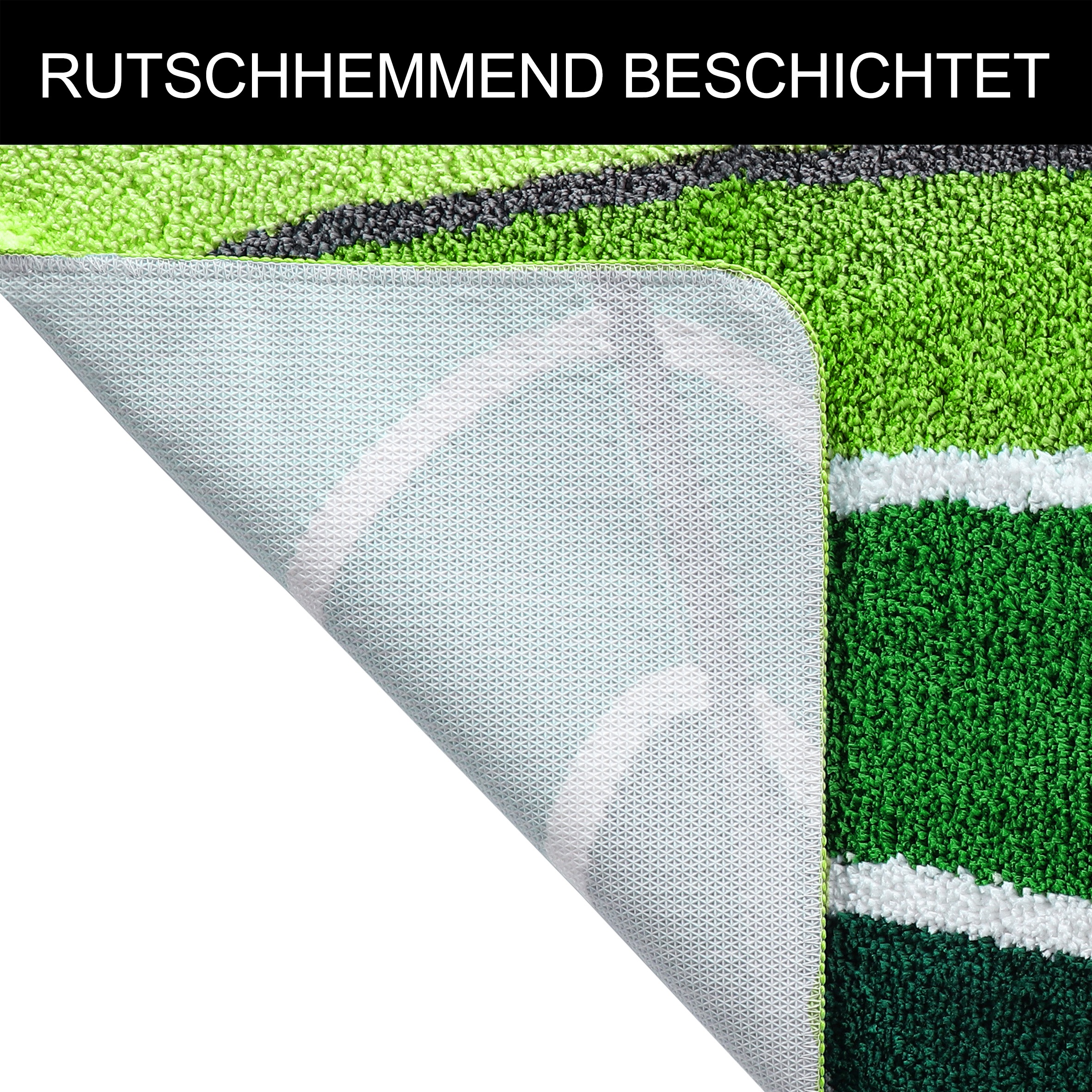 my home Badematte »Juna mit Muster, Badvorleger, Badezimmer Teppich, Duschvorleger«, rutschhemmend beschichtet, strapazierfähig, besonders weich, Design, Badematten, Badteppich