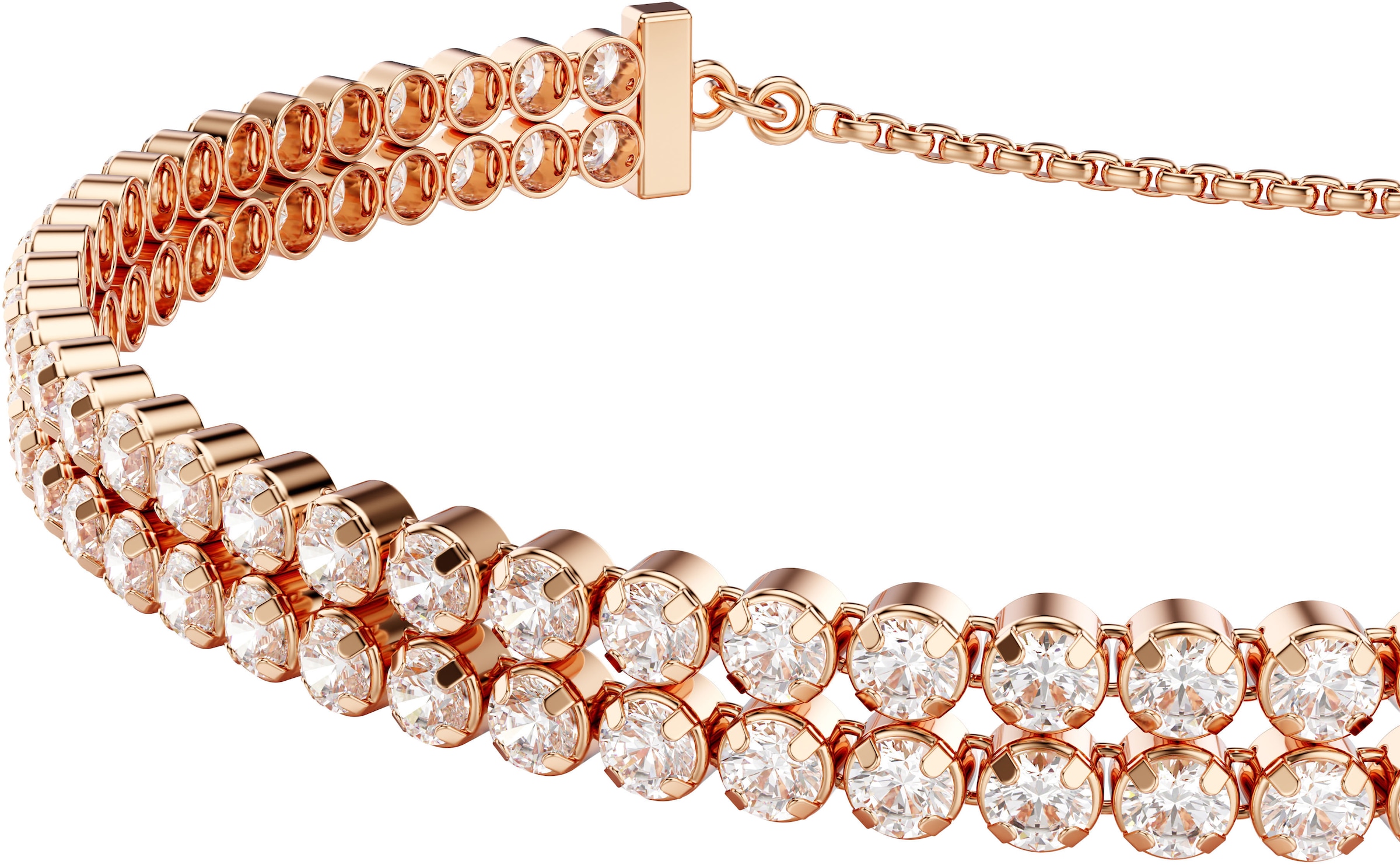 Swarovski Armband »Schmuck Geschenk Matrix Tennis Armkette, 5677823, 5678252«, mit Swarovski® Kristall