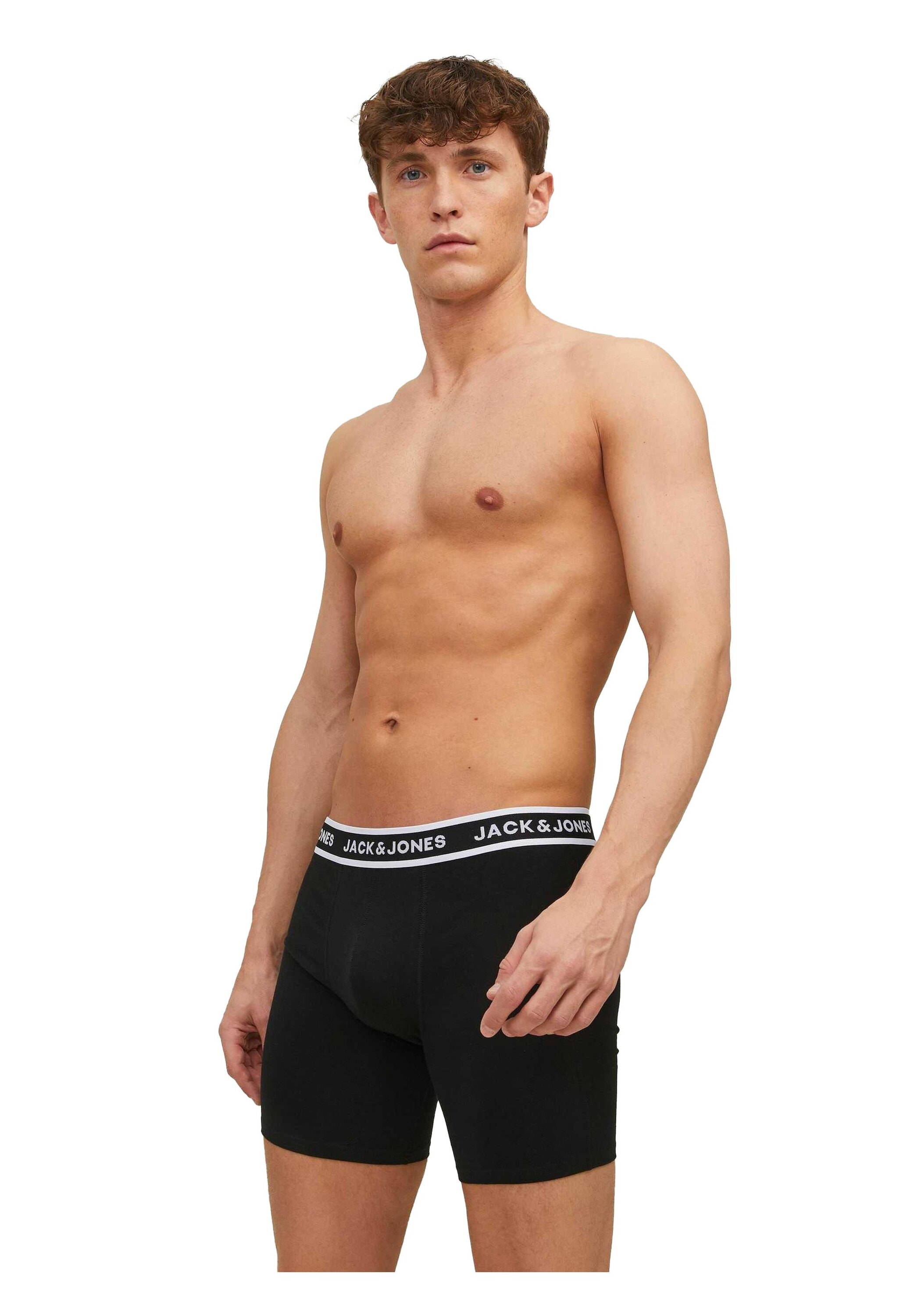 Jack & Jones 3-er Set Boxer Briefs Schwarz günstig online kaufen