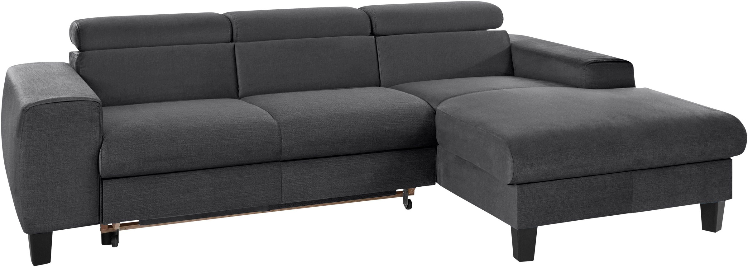 COTTA Polstergarnitur »Morven L-Form«, (Set), Set bestehend aus: Ecksofa mit Kopfteilverstellung & Hocker