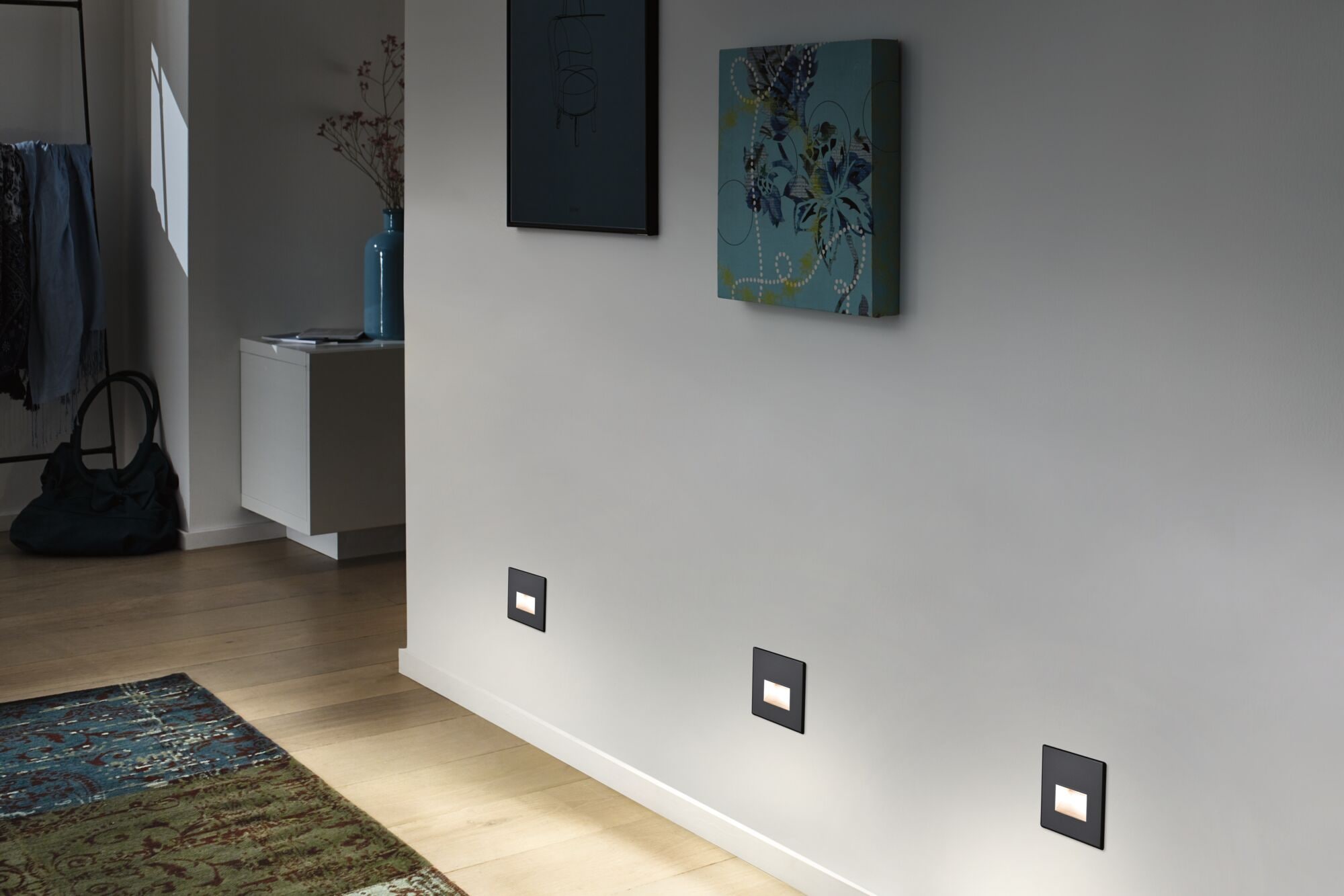 Paulmann LED Einbauleuchte »LED Wandeinbauleuchte Edge Quadro 1,2W 25lm 230V«, 1 flammig