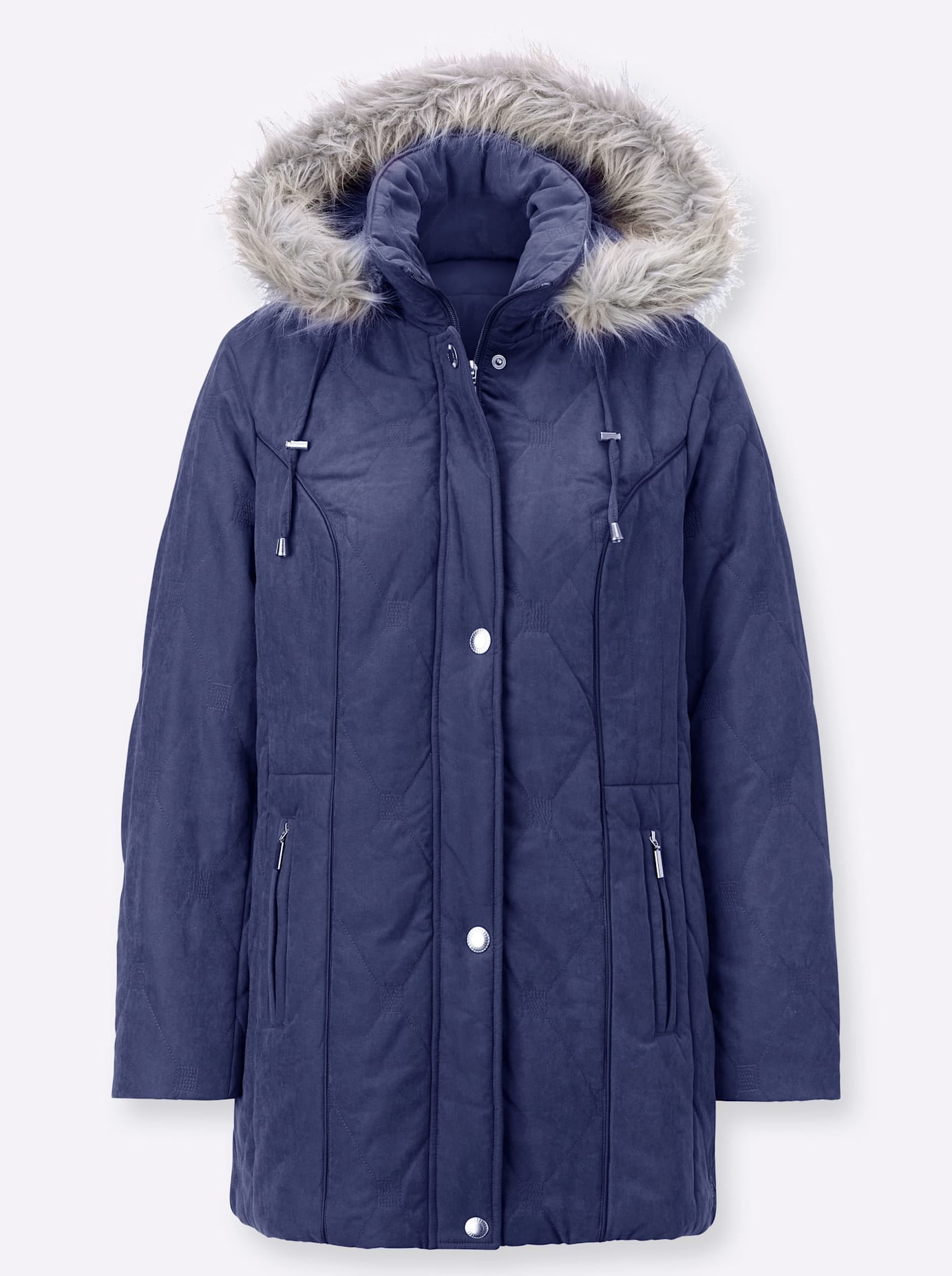 Classic Steppjacke, mit Kapuze