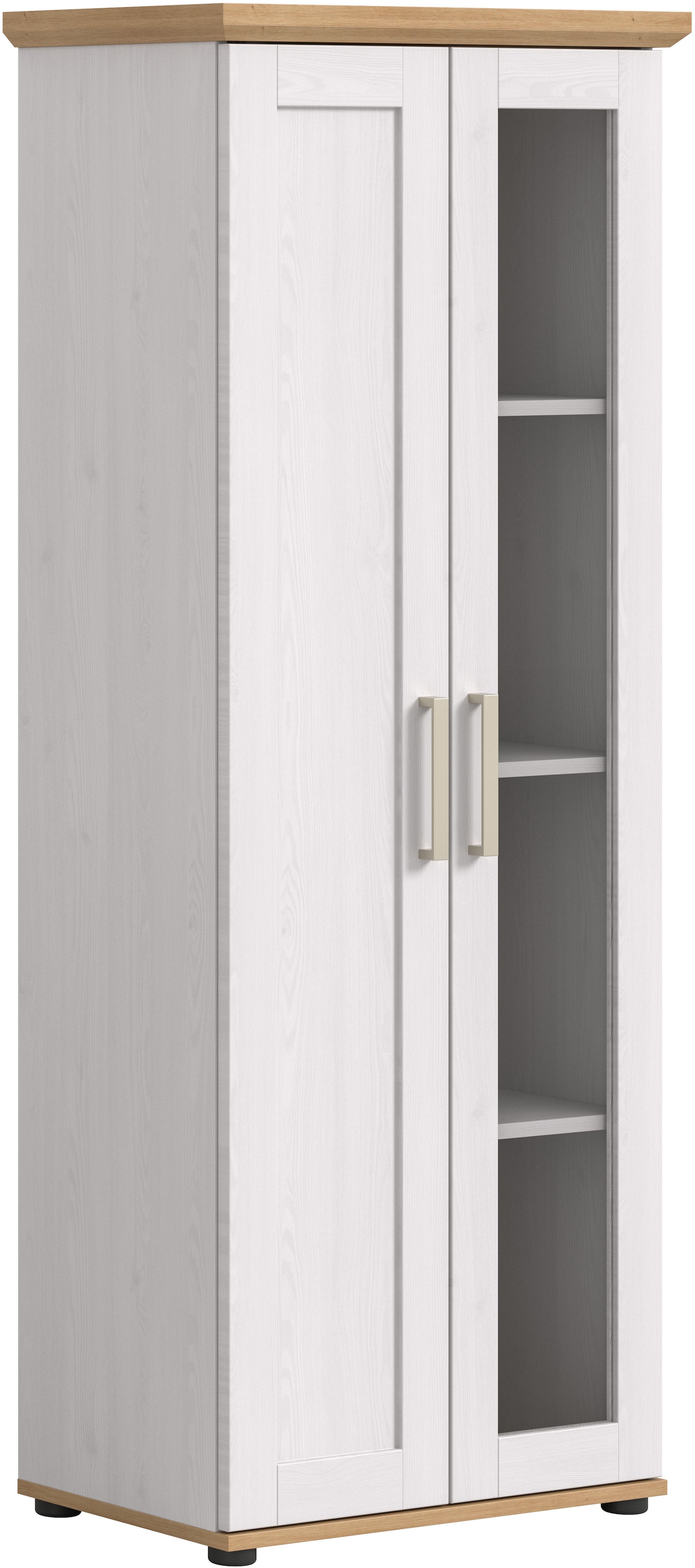 Home affaire Vitrine "Cosenza, Höhe 161 cm, 2 Türen, 4 Fächer", (1 St.), Vi günstig online kaufen