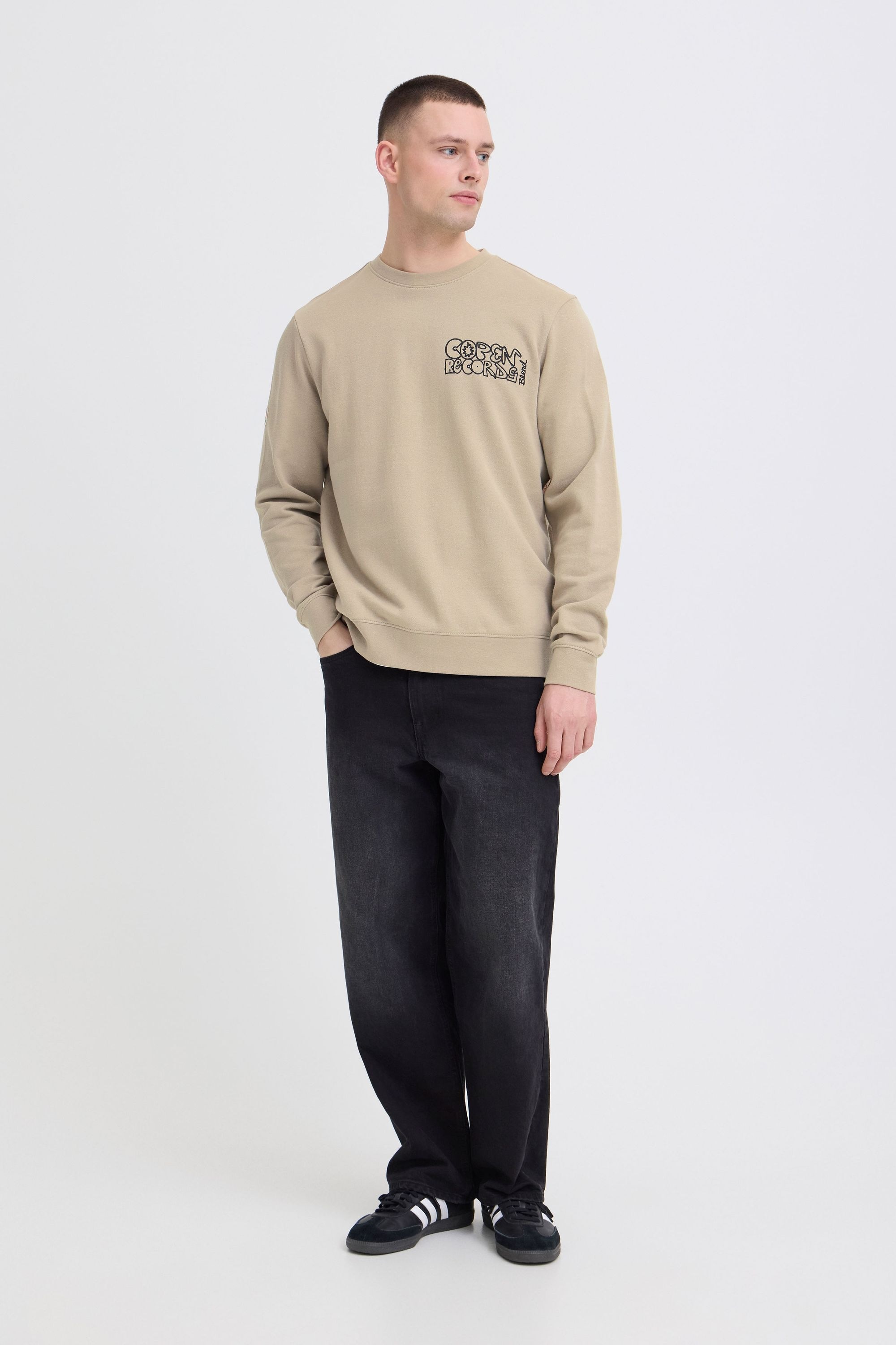 Blend Rundhalspullover »BHSun« Lässiges Sweatshirt mit Backprint