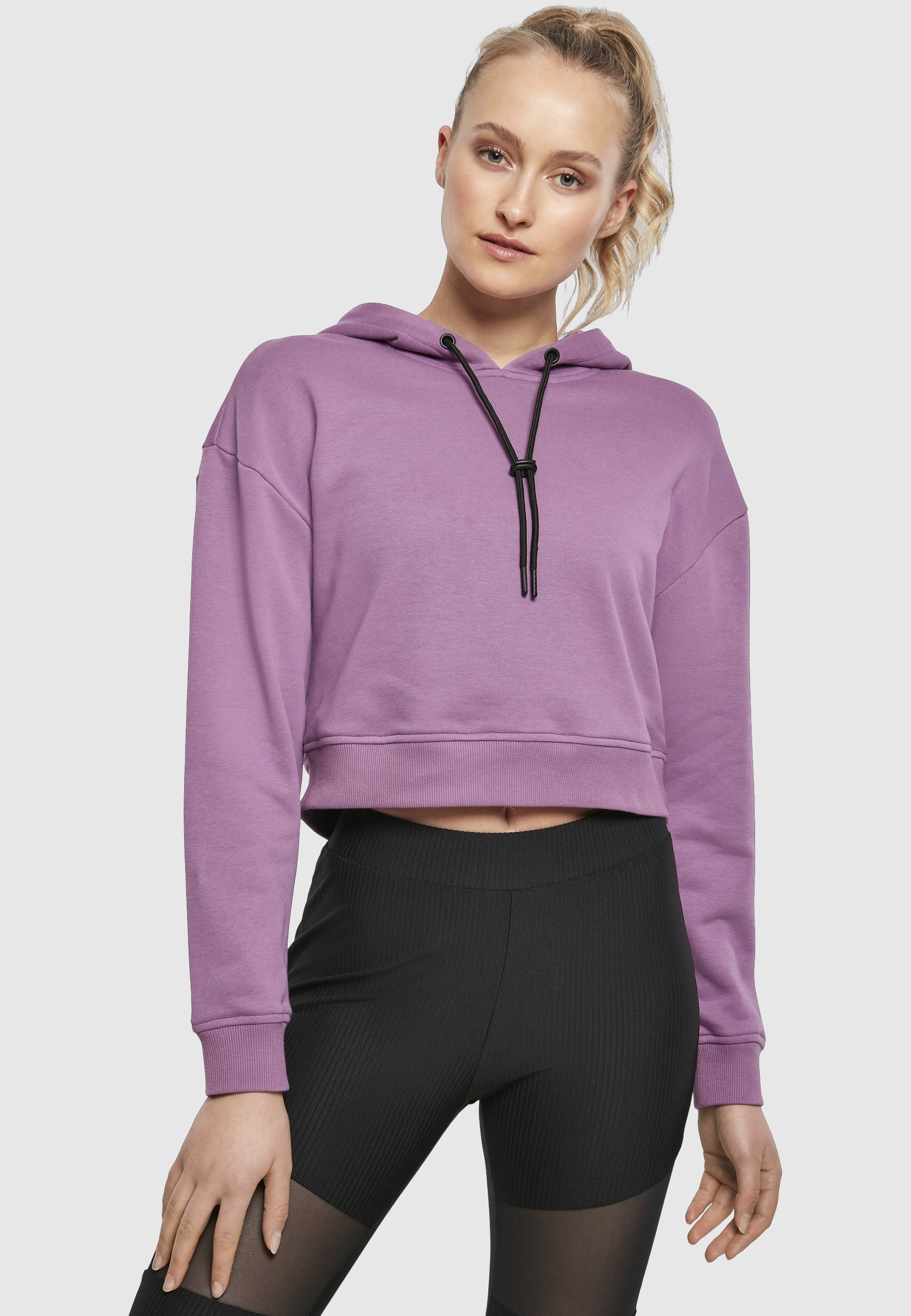 URBAN CLASSICS Sweatshirt »Urban Classics Damen Ladies Short Terry Hoody«, 1 Stk.
