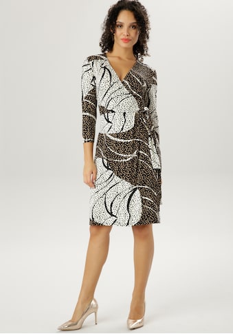 Aniston SELECTED Jerseykleid, mit trendy Allover-Muster - NEUE KOLLEKTION kaufen