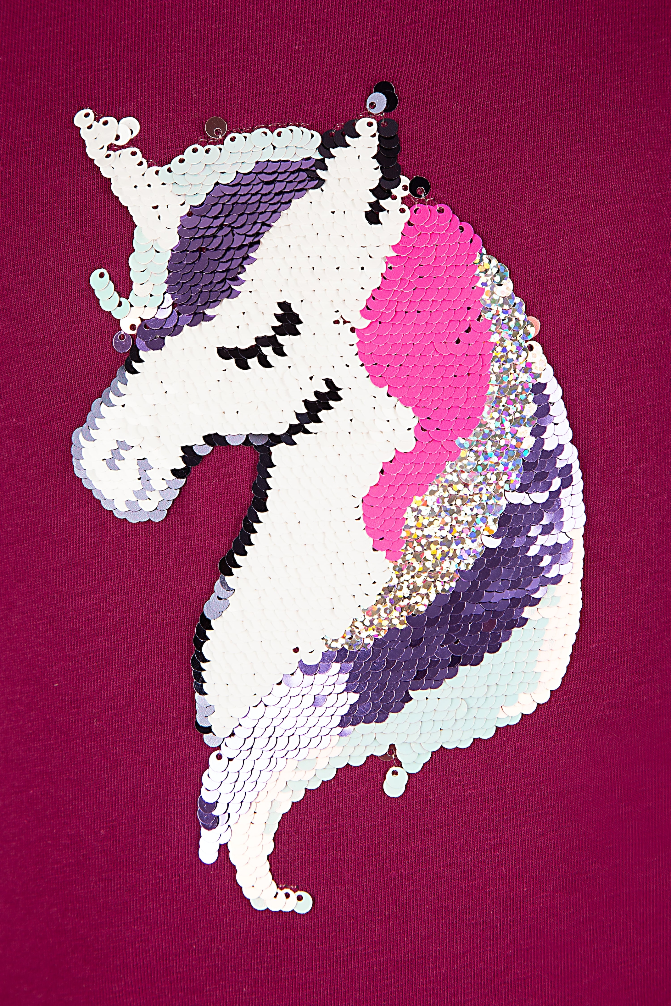 happy girls Langarmshirt, mit süßem Einhorn-Motiv aus tollen Wechsel-Pailletten