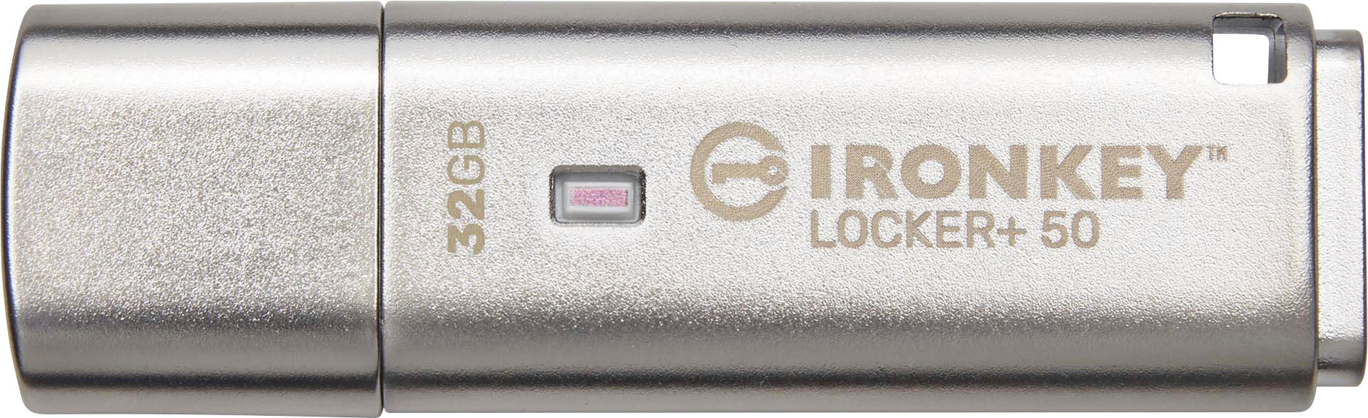 Kingston USB-Stick »IRONKEY LOCKER+ 50 32GB«, (USB 3.2 Lesegeschwindigkeit 145 MB/s)